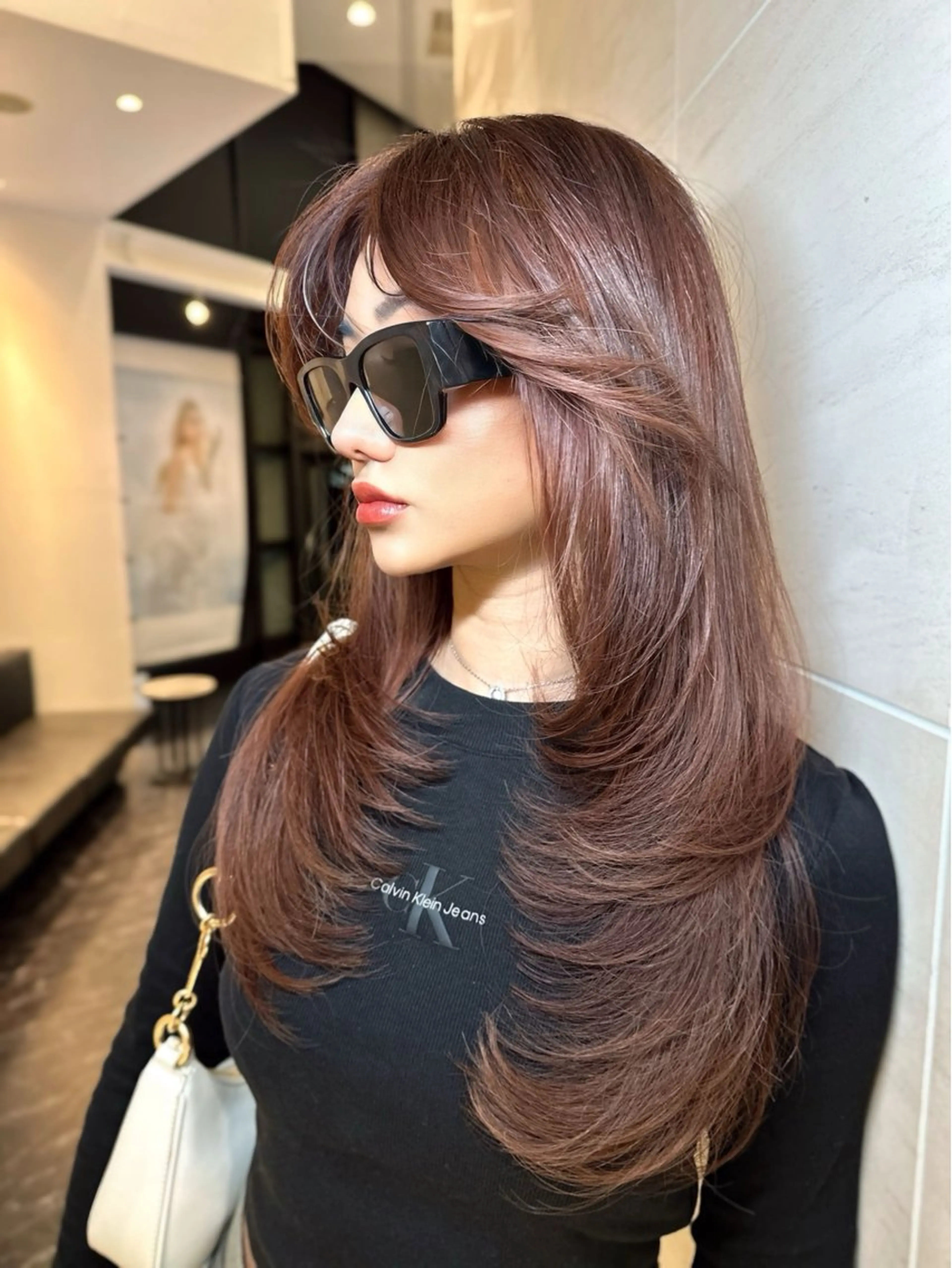 ロング カラー レイヤーカット カット ヘアカラー 中韓🇨🇳🇰🇷 🤍TAKAHIROのヘアスタイル