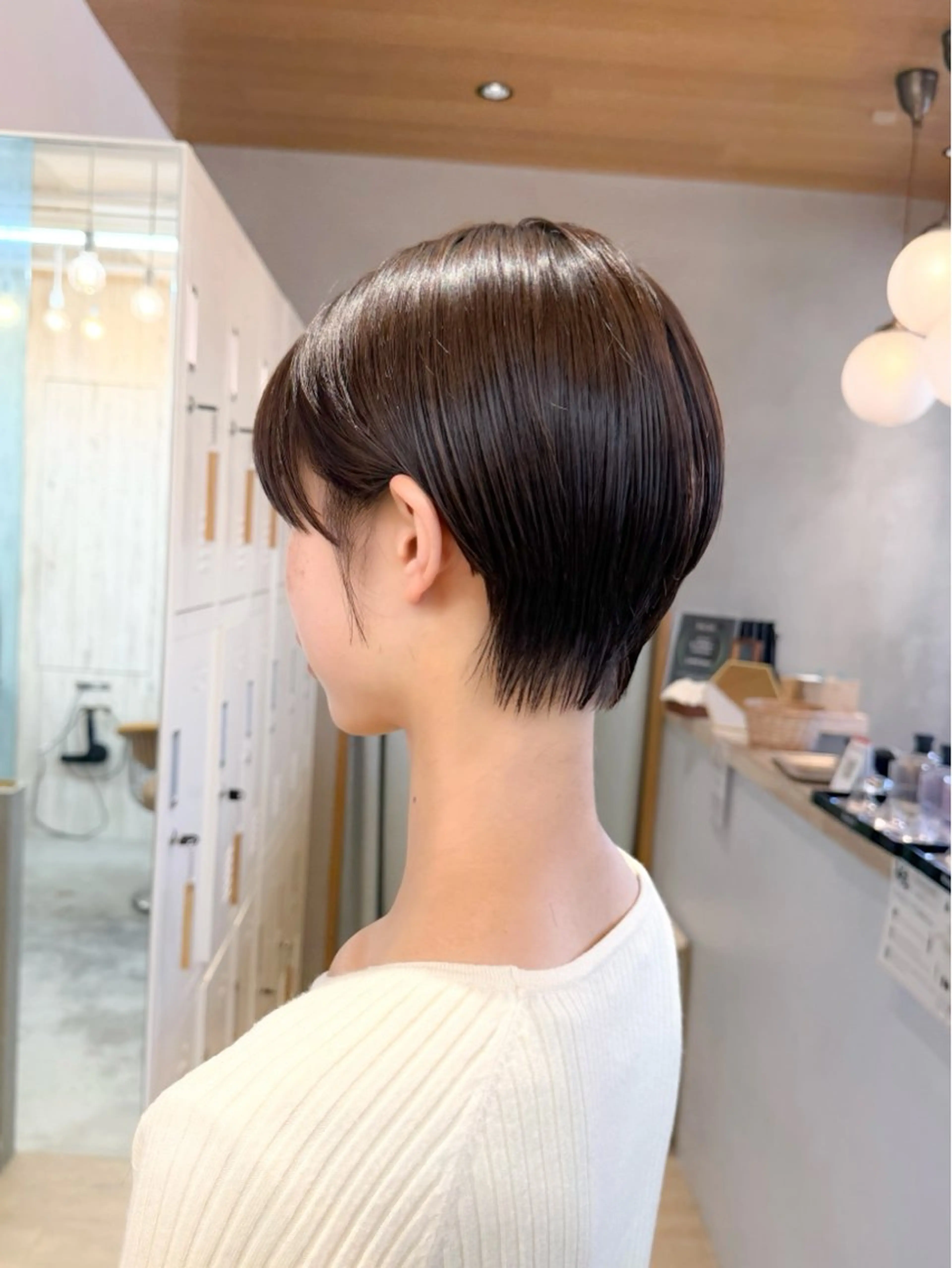 ショート カラー ボブ 髪質改善 ショートヘア カット ヘアカラー トリートメント 髪質改善✨縮毛矯正 ショートボブ/ともきのヘアスタイル