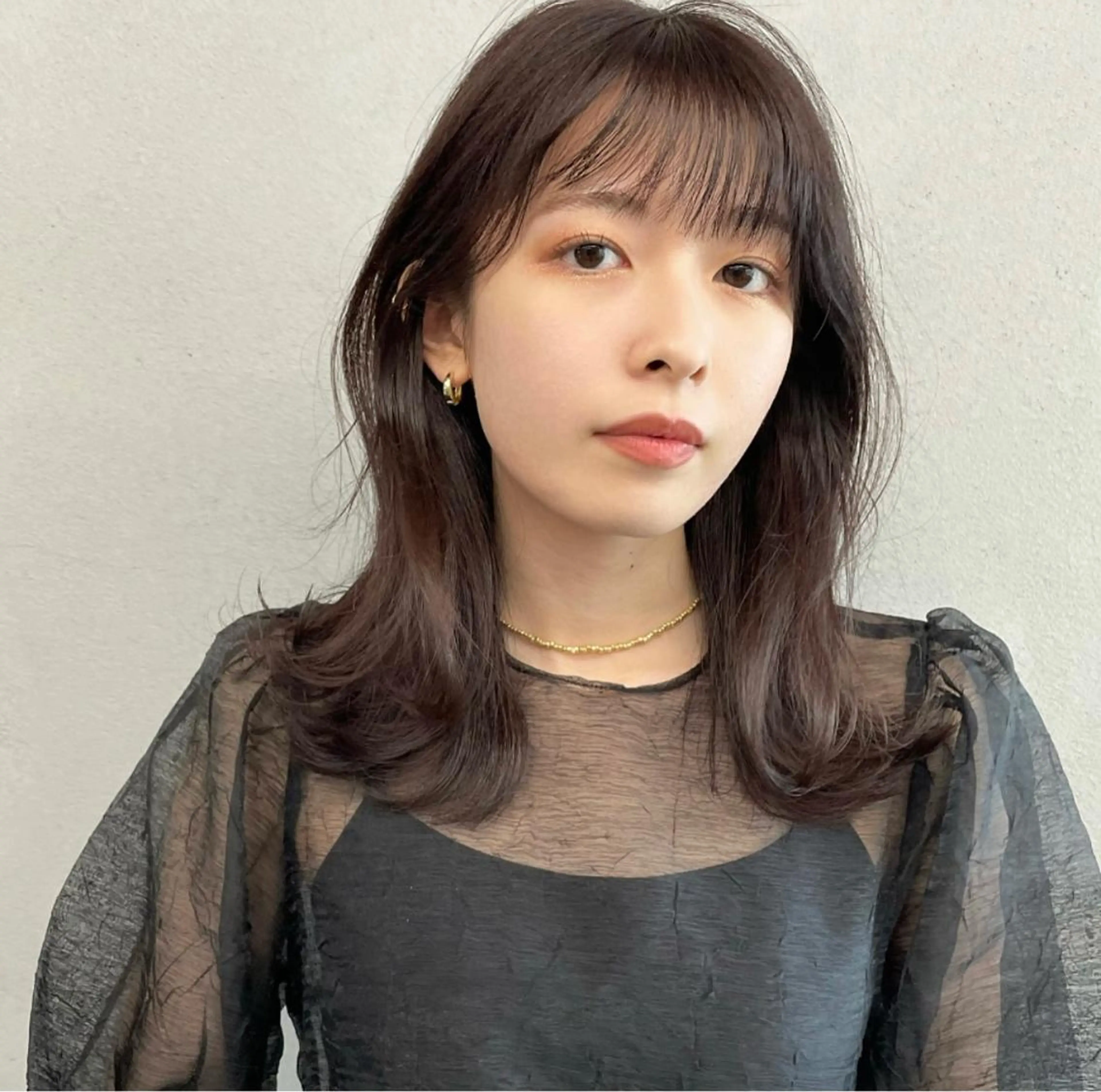 ミディアム カラー パーマ ヘアアレンジ メンズ キッズ ネイル マツエク・マツパ くびれヘア #tag 稗田綾加のヘアスタイル