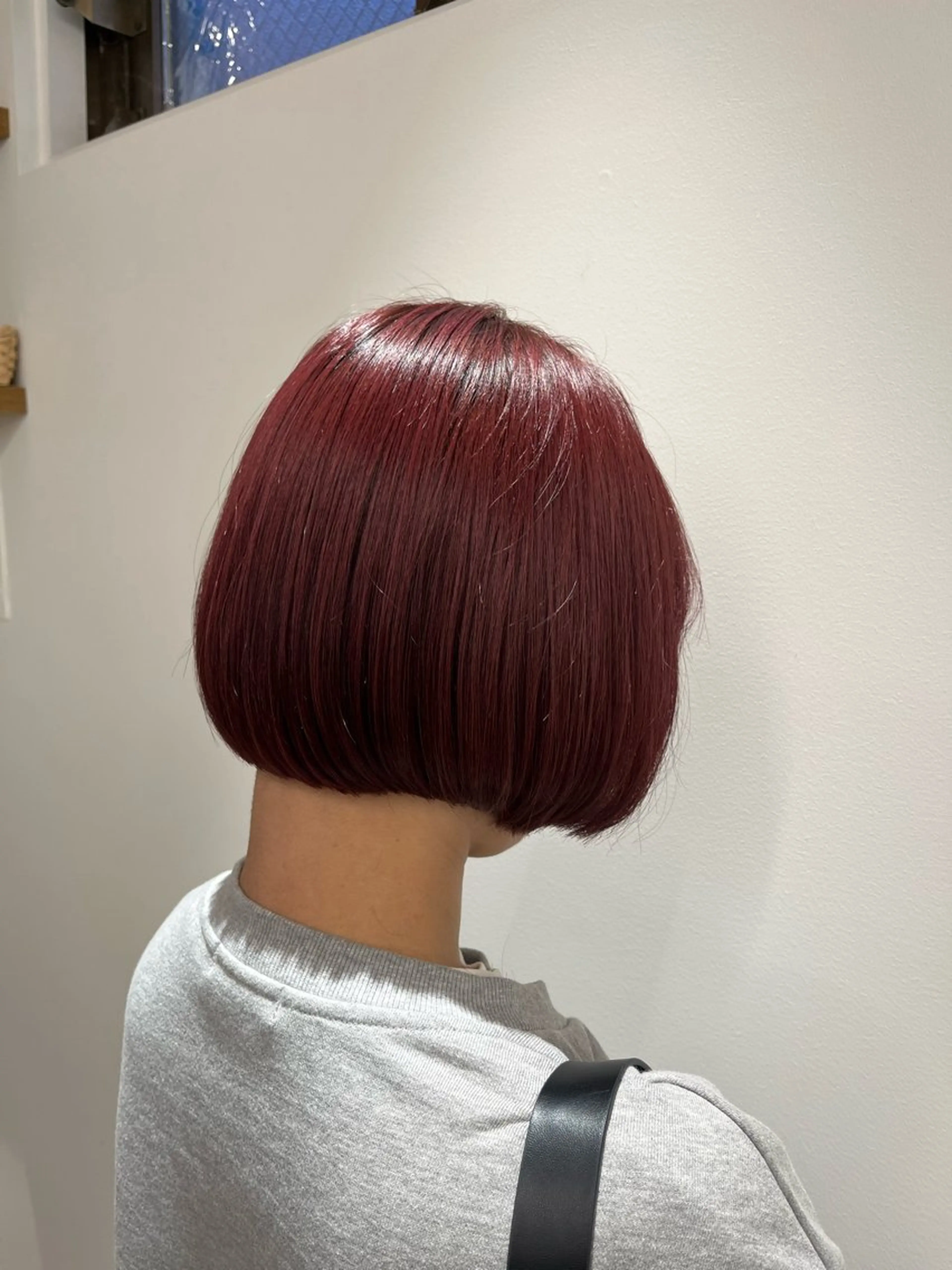 ショート 切りっぱなしボブ ボブレイヤー ボブ 髪質改善 韓国風ヘア カット ヘアカラー こじま しょういちのヘアスタイル