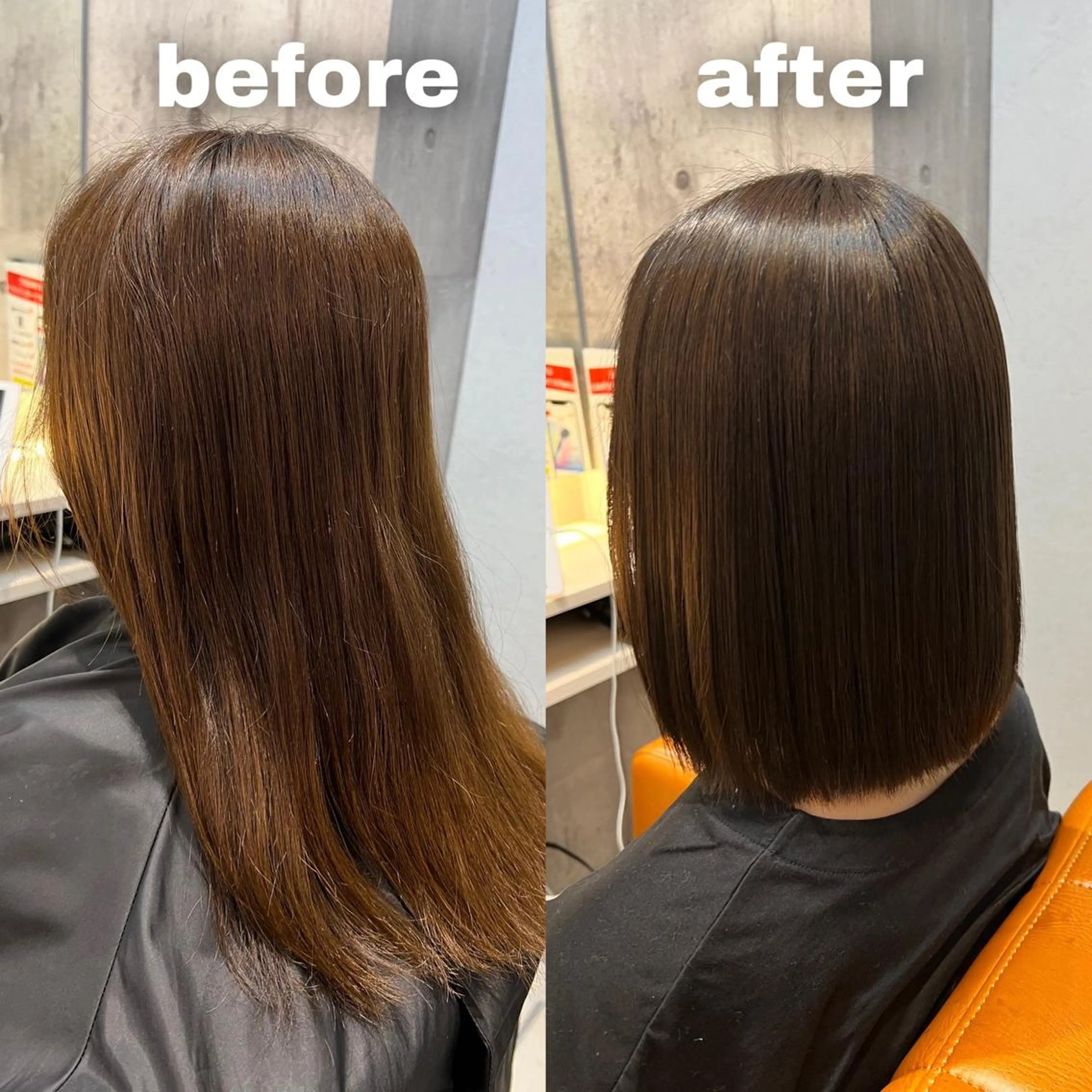 セミロング カット ヘアカラー トリートメント 大宮縮毛矯正の達人 髪質改善/レイヤーのヘアスタイル