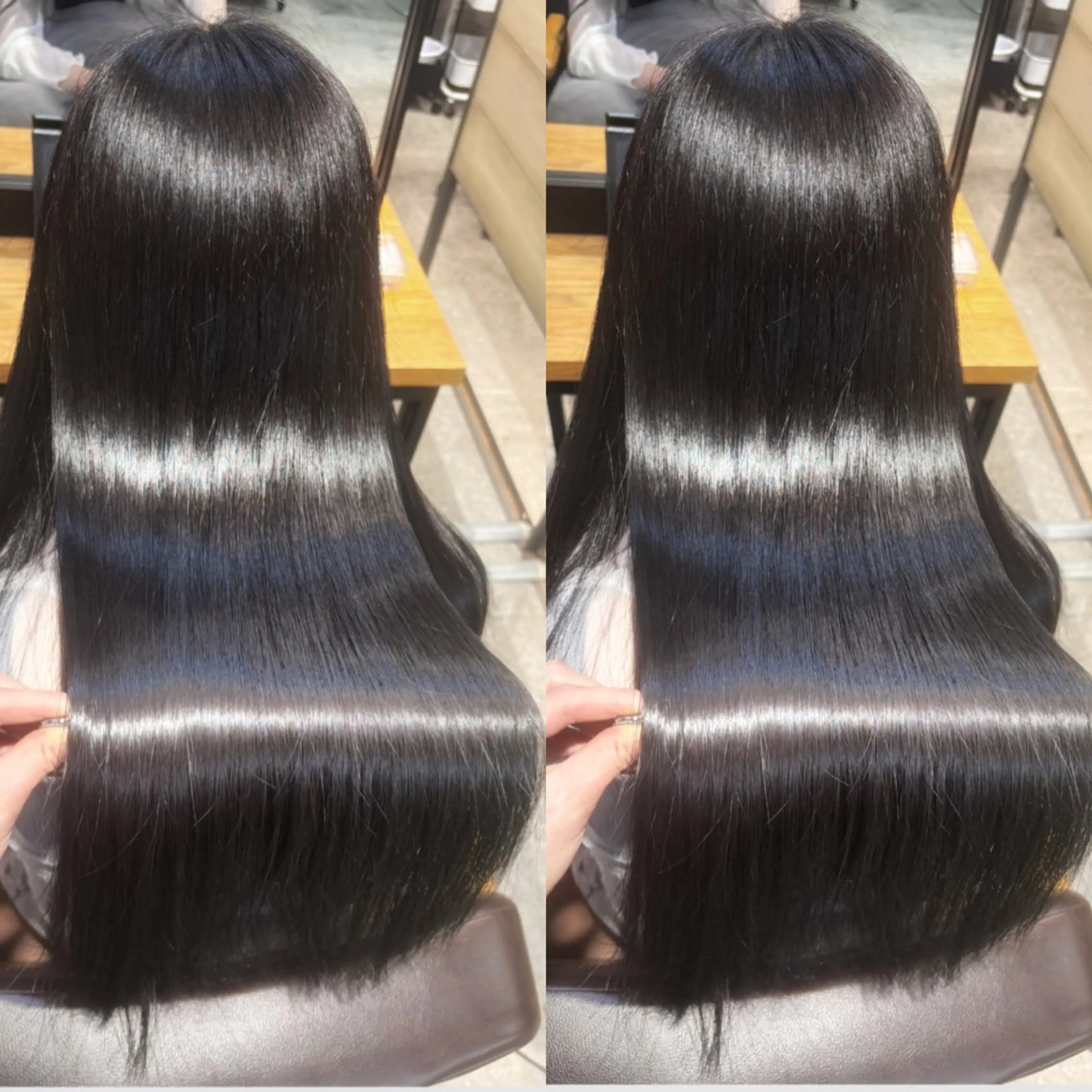 ロング カラー カット ヘアカラー 縮毛矯正 新宿/髪質改善/ 縮毛矯正/松永ゆいのヘアスタイル