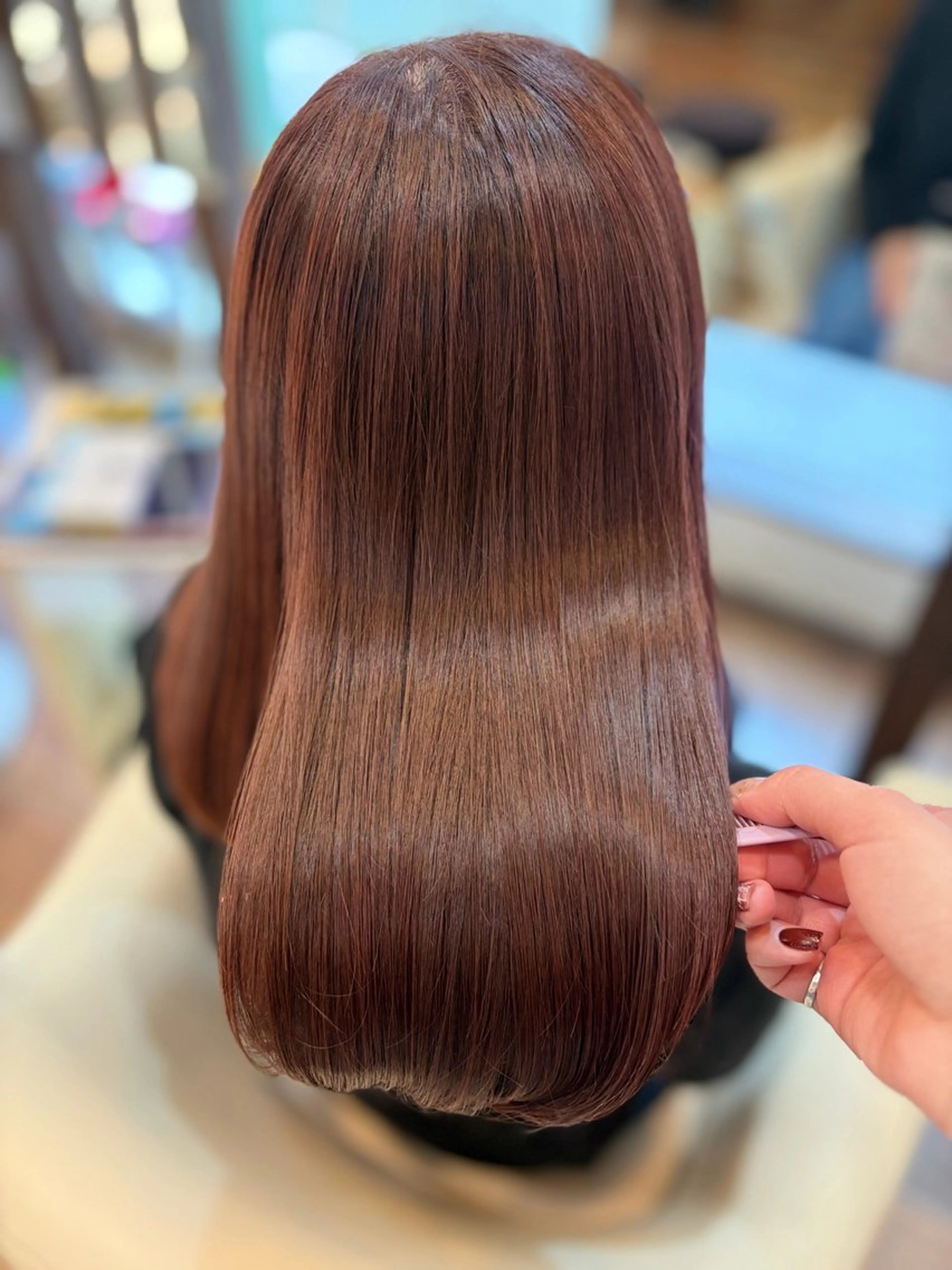 セミロング ヘアカラー トリートメント 🎀髪質改善🎀 Olive南森町のヘアスタイル