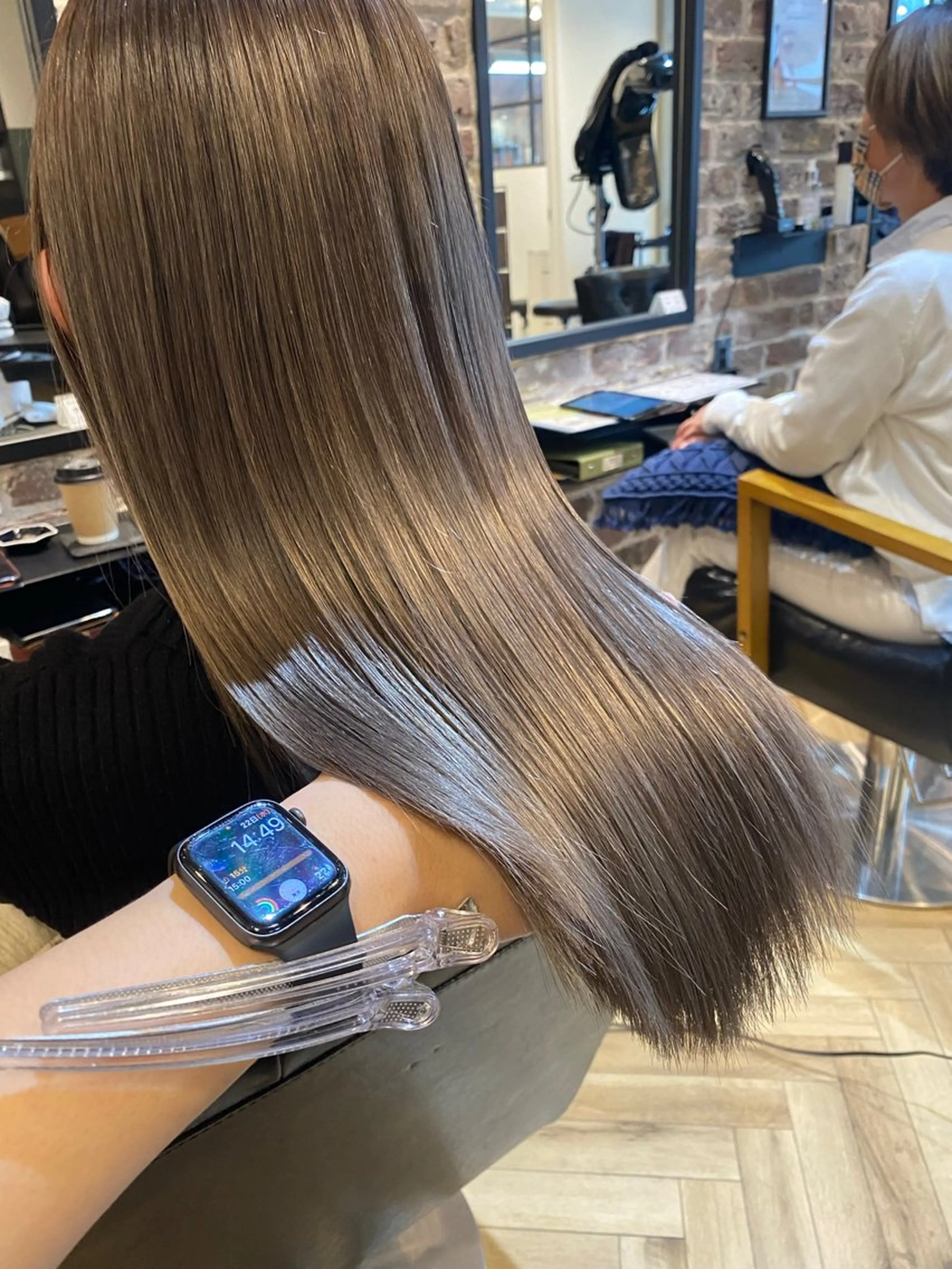 セミロング ヘアカラー トリートメント 大内田 凌馬のヘアスタイル