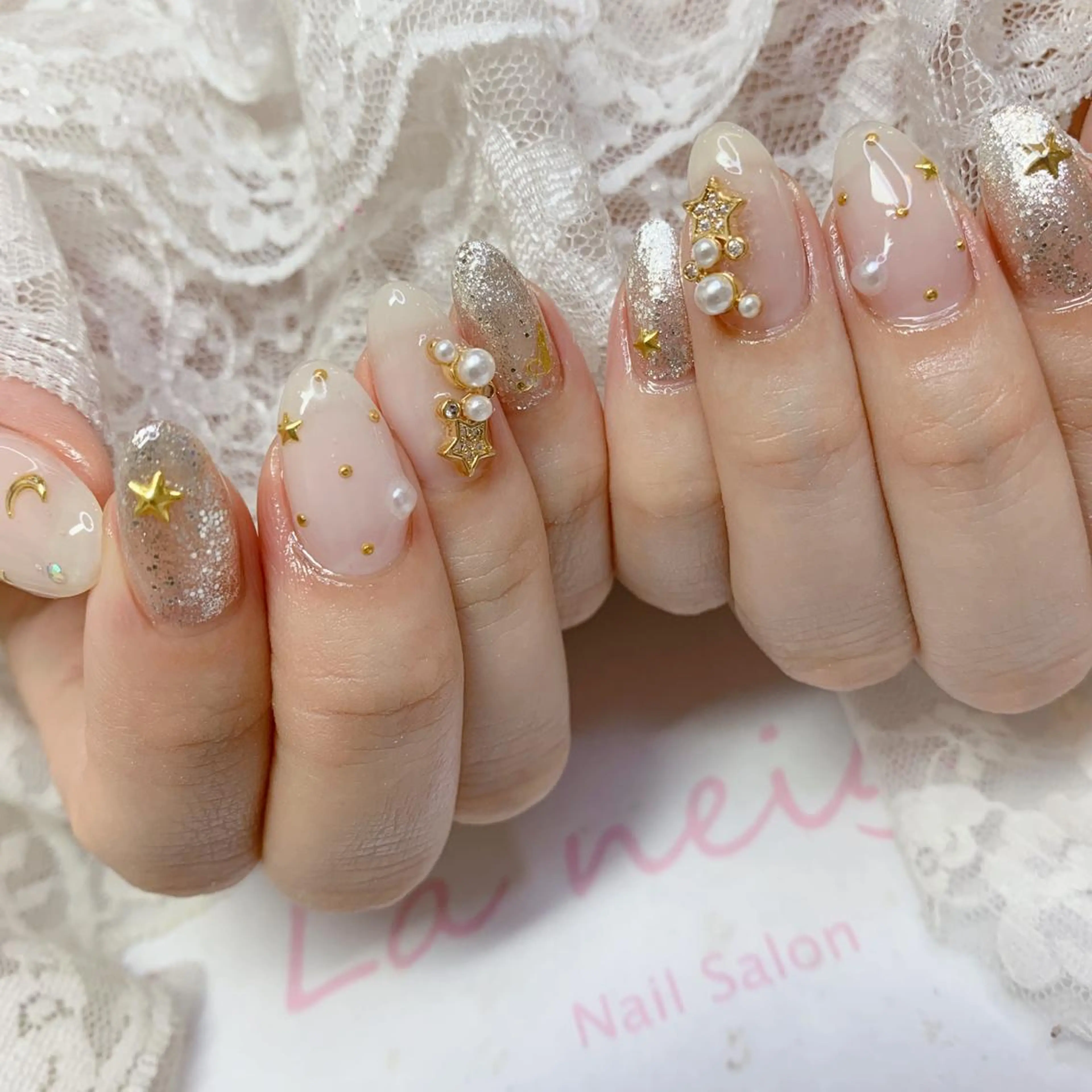 ネイル ハンドネイル La neige* yuki 🥯🍑のネイルデザイン