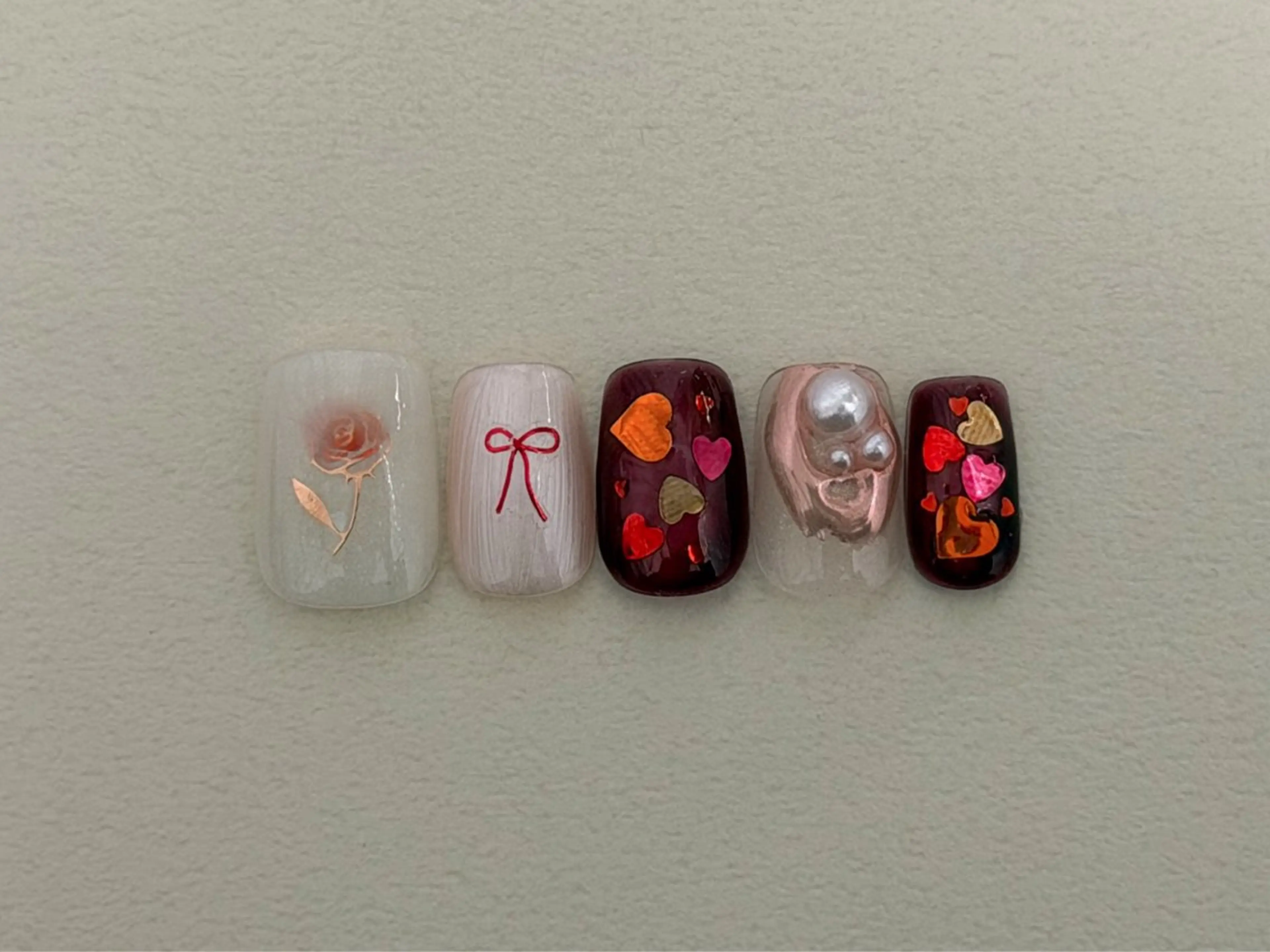 ネイル バレンタイン ハンドネイル Nail Katoのネイルデザイン