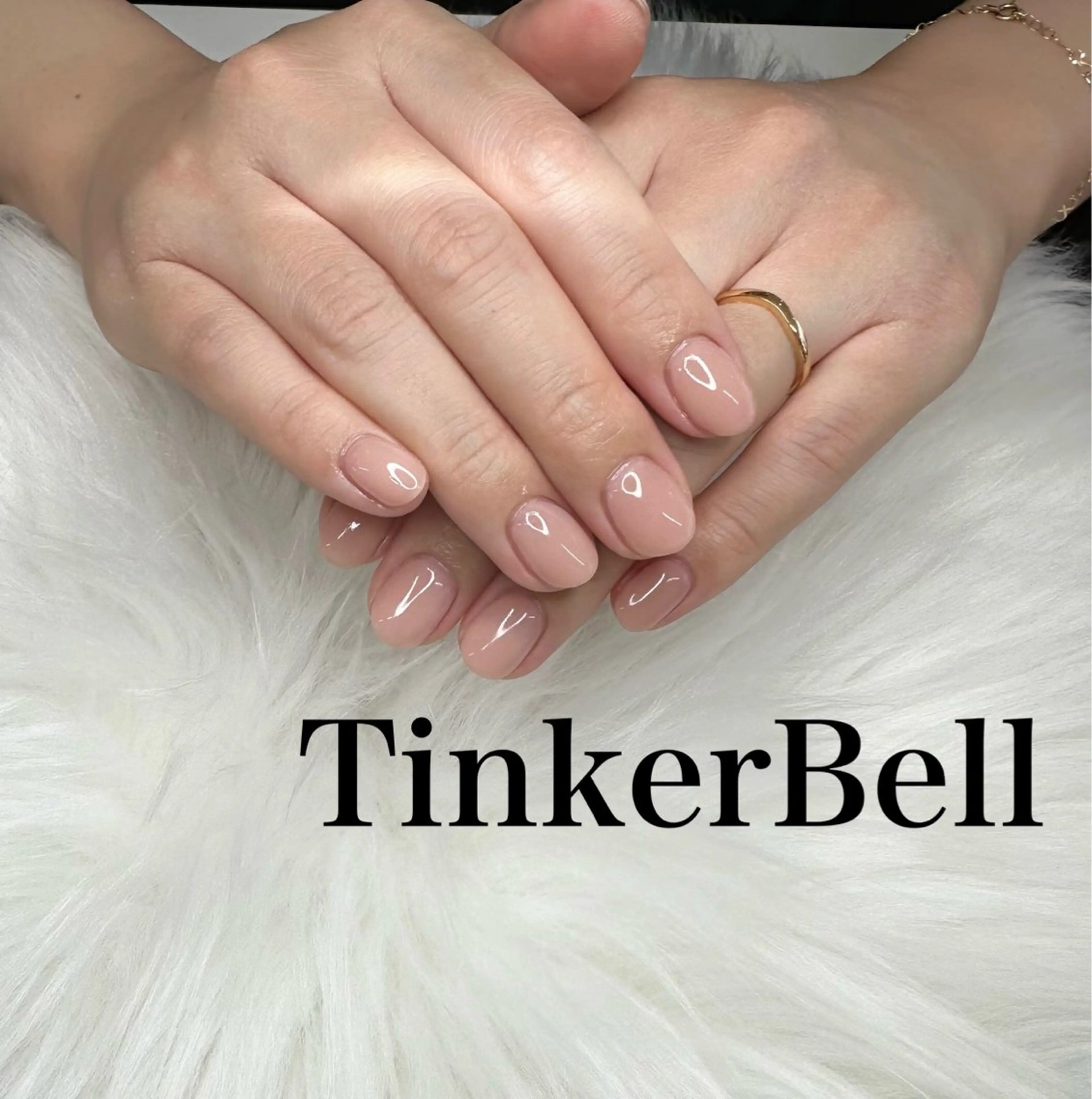 ネイル ワンカラーネイル ハンドネイル Tinker Bellのネイルデザイン