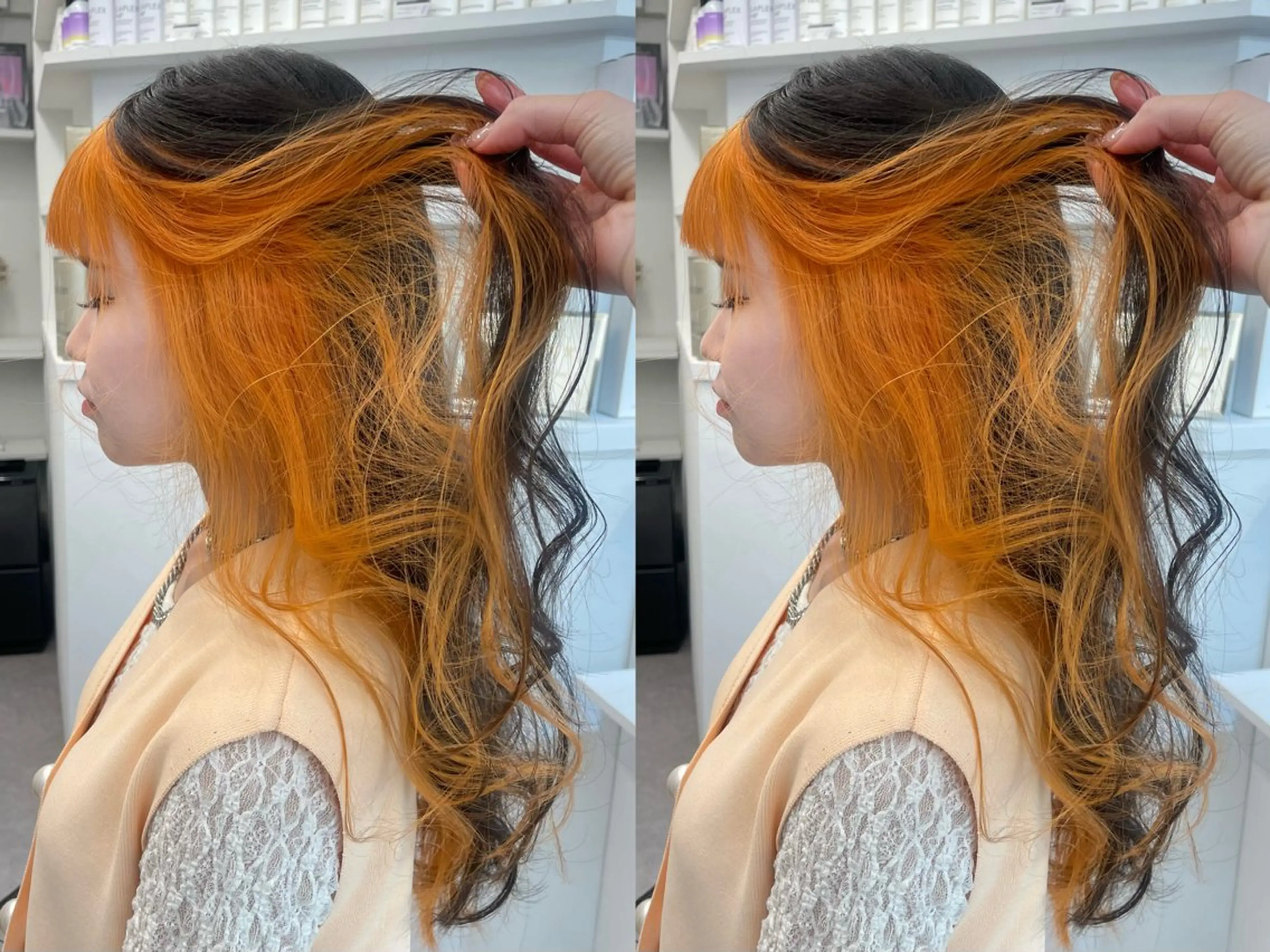 カラー PELE所属・愛されミルクティー 💍🎀yuiのヘアスタイル