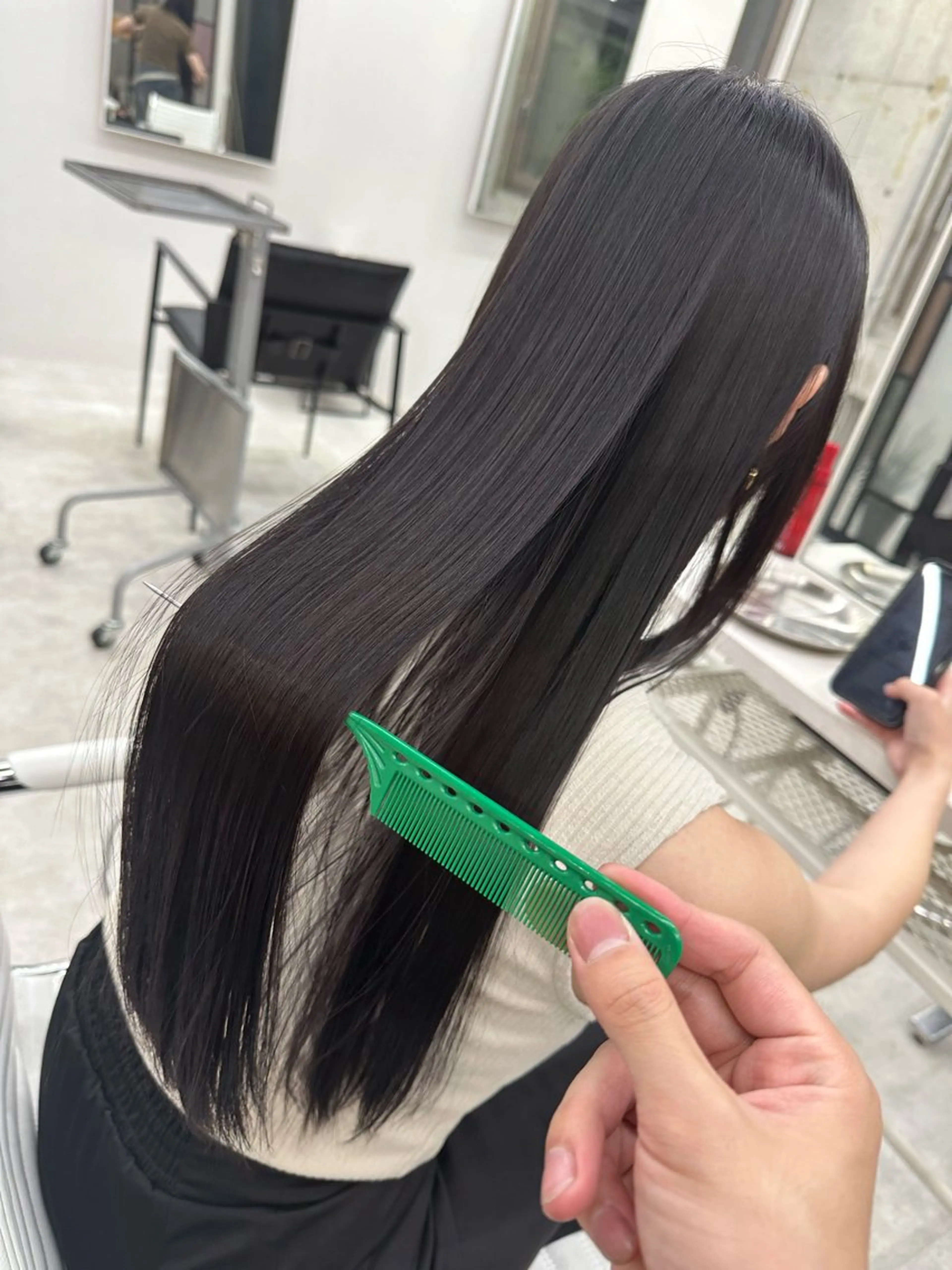 ロング カラー ショートボブ ボブ ロング トリートメント ヘアカラー トリートメント 國井 廉のヘアスタイル