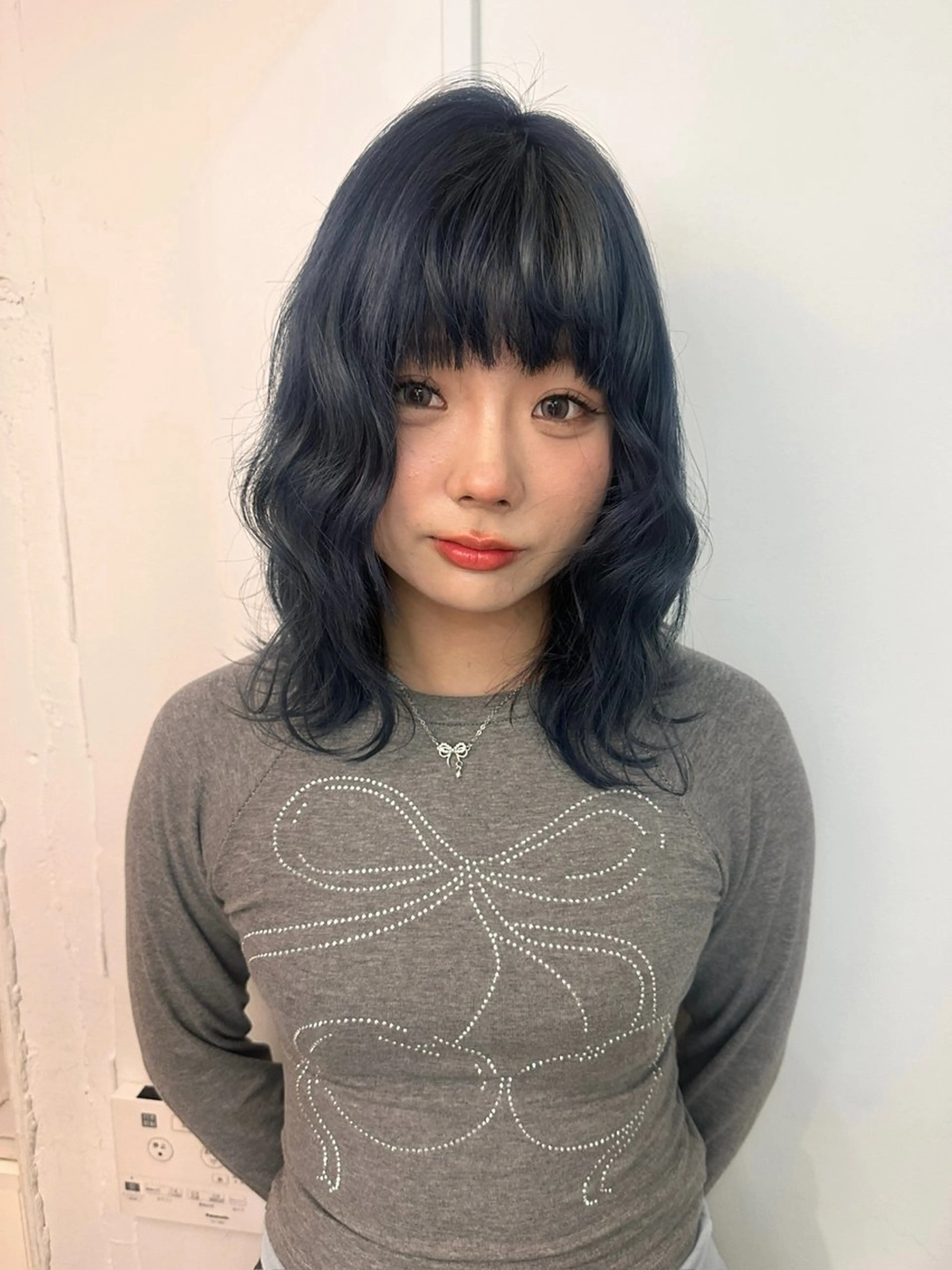 ミディアム カット ヘアカラー トリートメント Hana ハイトーン🕯🩰のヘアスタイル