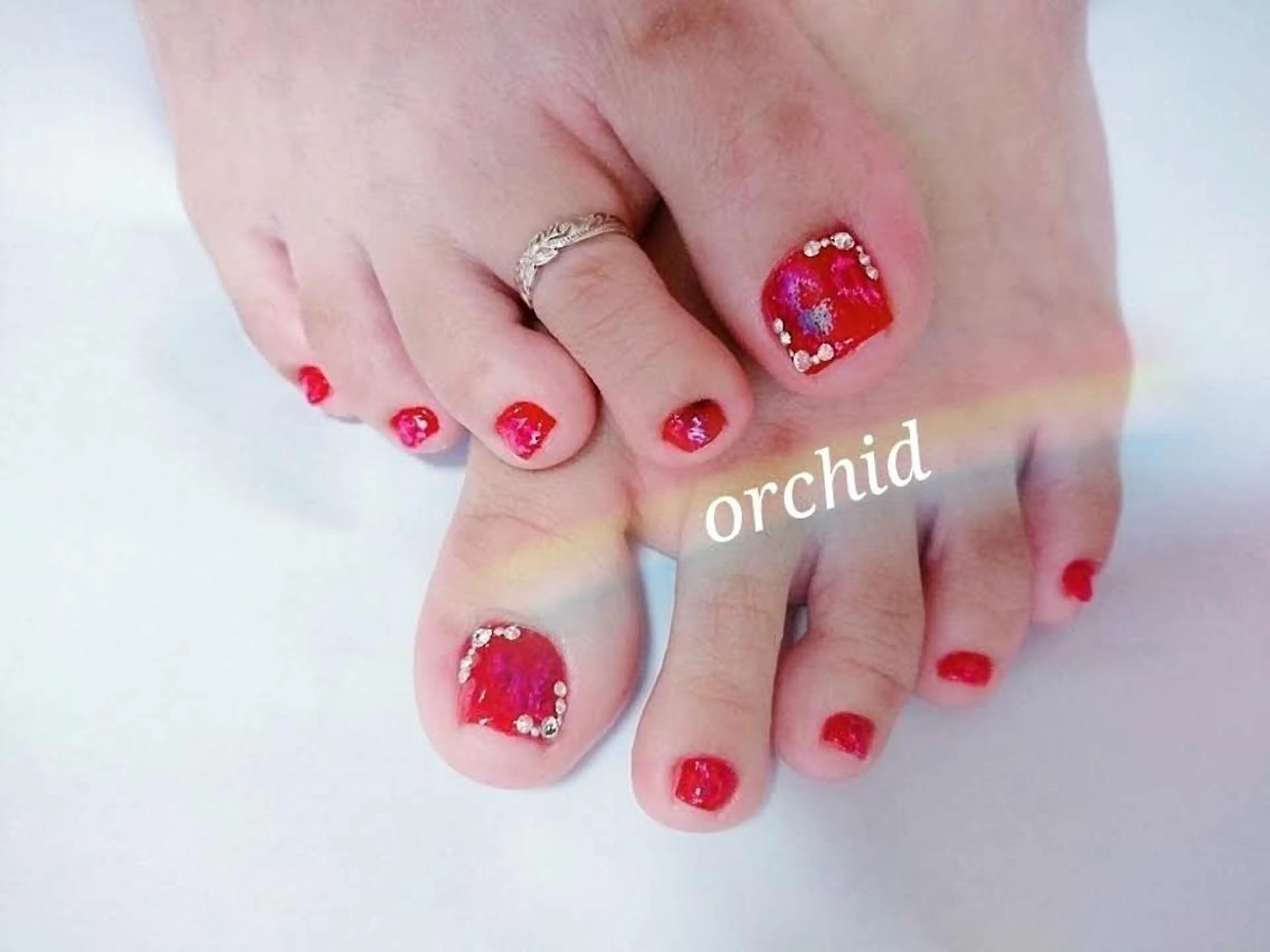 ネイル フットネイル orchid ♡オーキッドのネイルデザイン