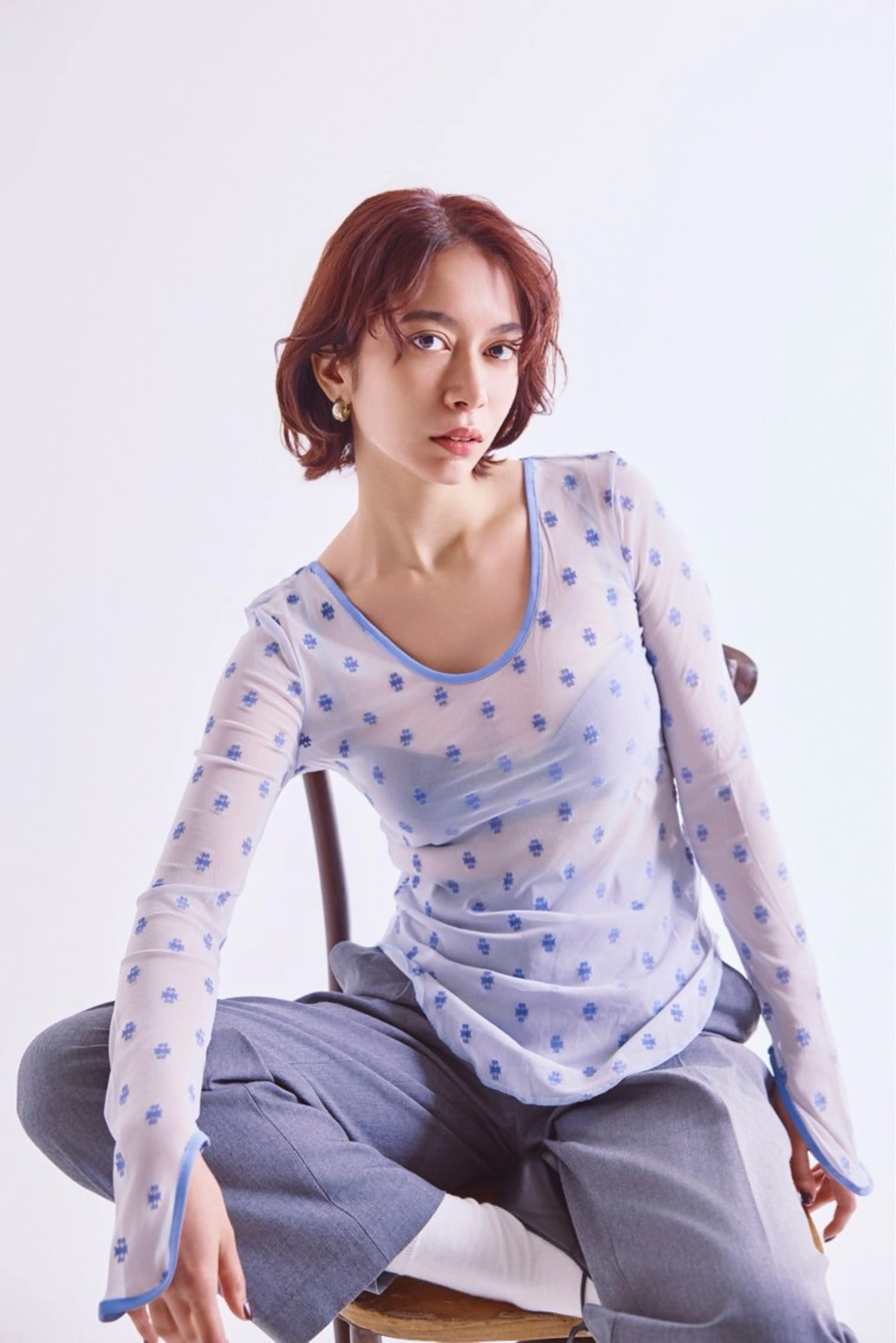 ミディアム 竹村 恵功代のヘアスタイル