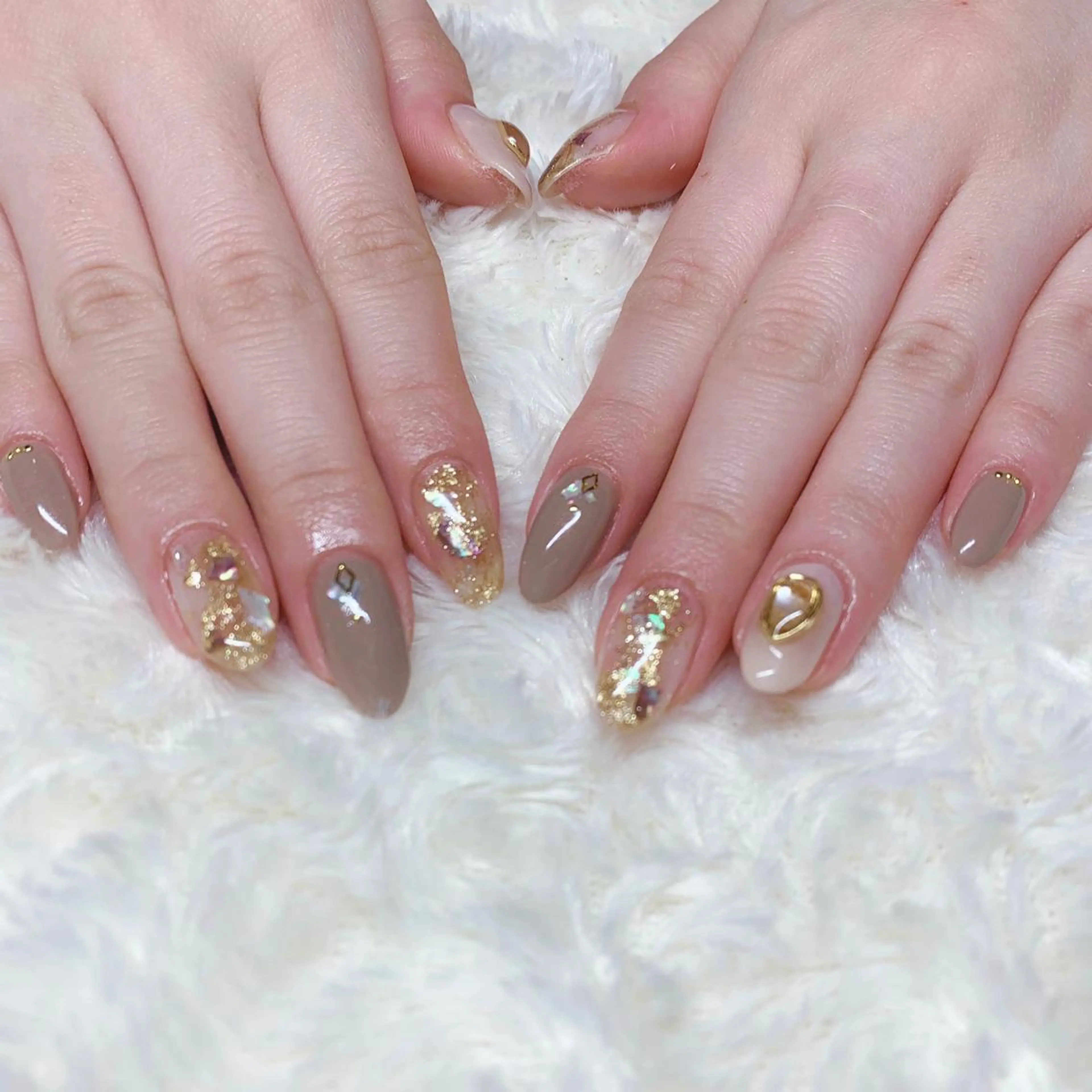 カラー ネイル ハンドネイル Cozy_ ilumのネイルデザイン