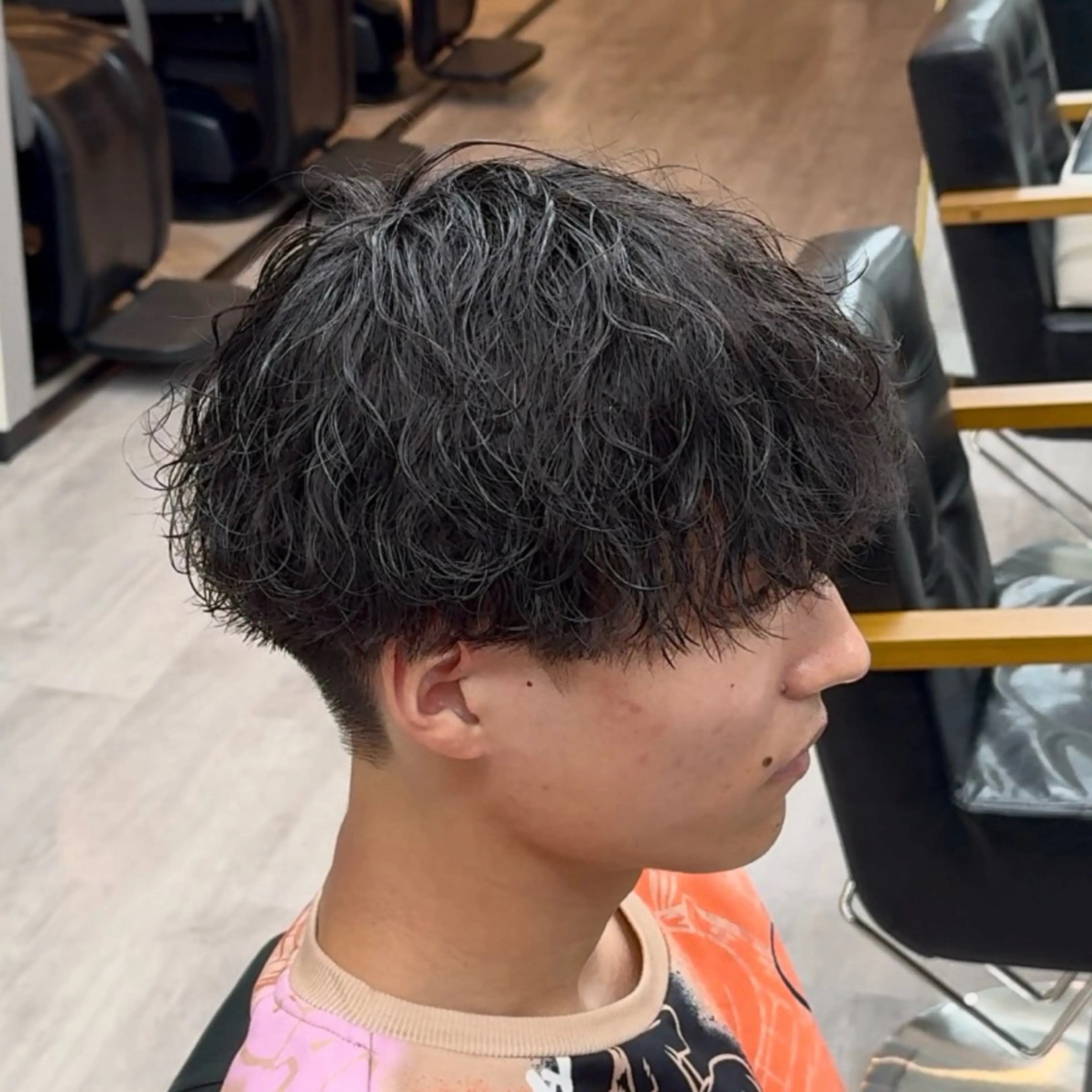 メンズカット&波巻きパーマorシャドウパーマの写真