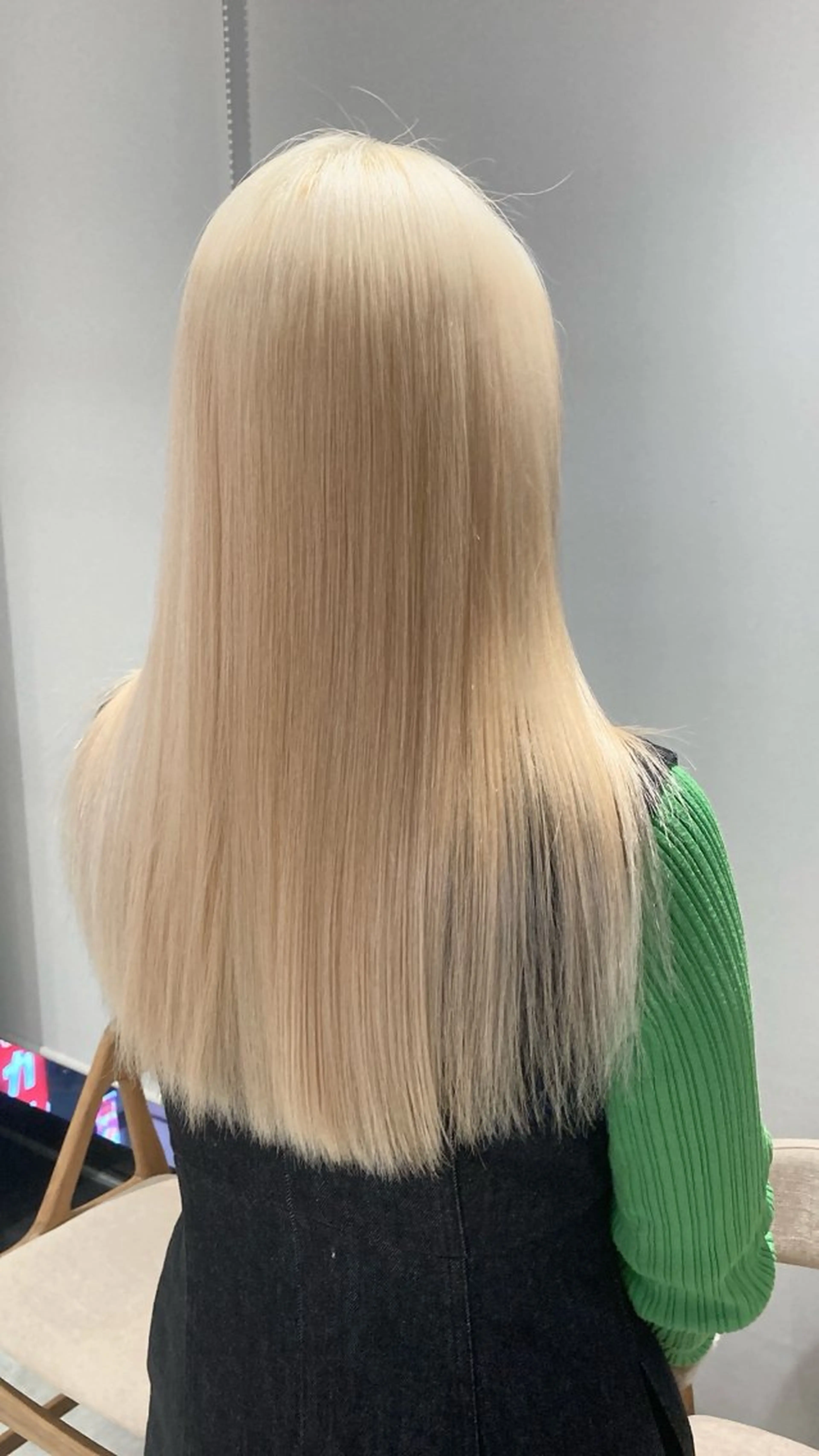 セミロング カラー カット トリートメント 🟢ウルフ/スパイラ ルパーマ/大西🟢のヘアスタイル