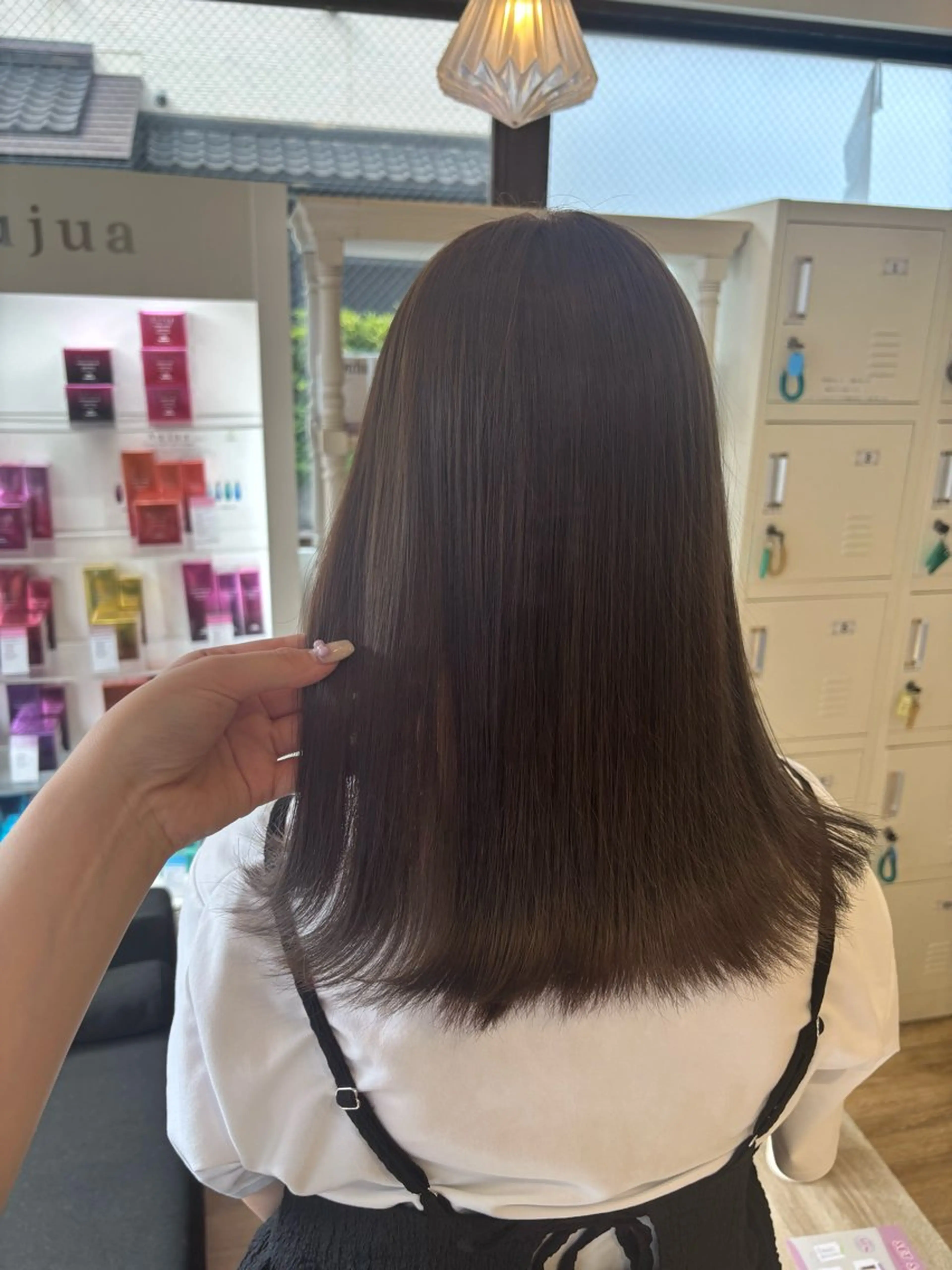 カラー ベージュカラー レイヤーカット／ おがわゆいり౨ৎ˚⟡のヘアスタイル