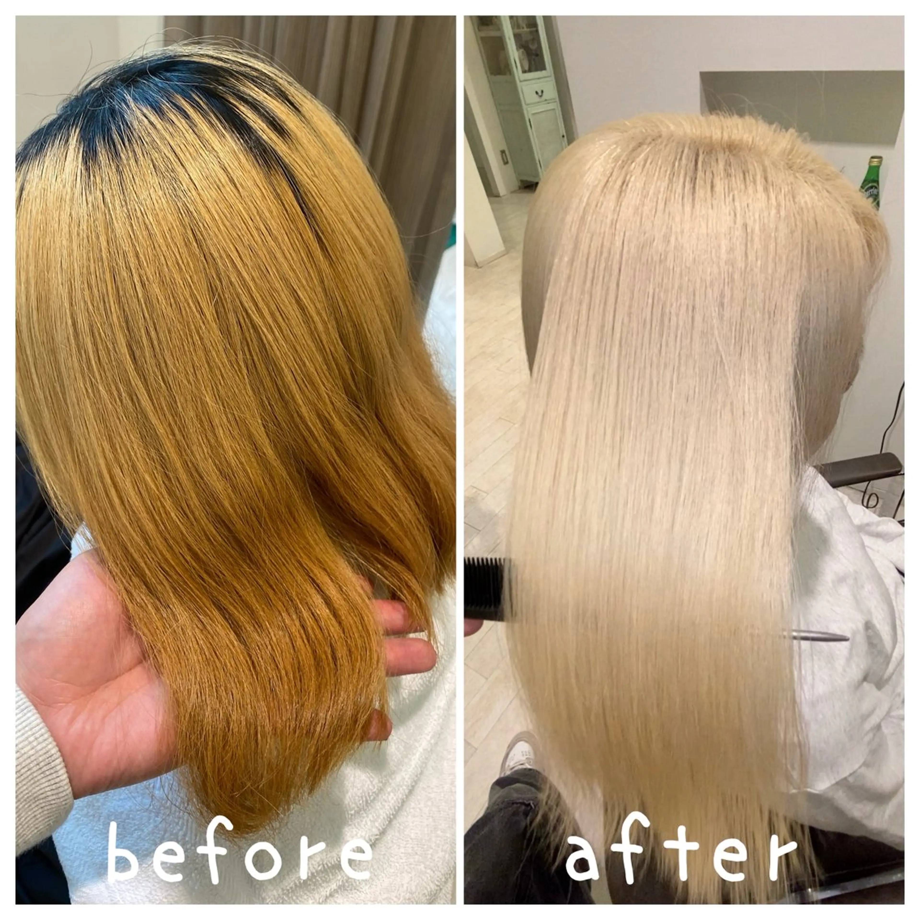 カラー ブリーチ ブロンド オレンジ ホワイトブロンド ヘアカラー トリートメント ブリーチ特化型🐯 Lita -ゆうや-のヘアスタイル