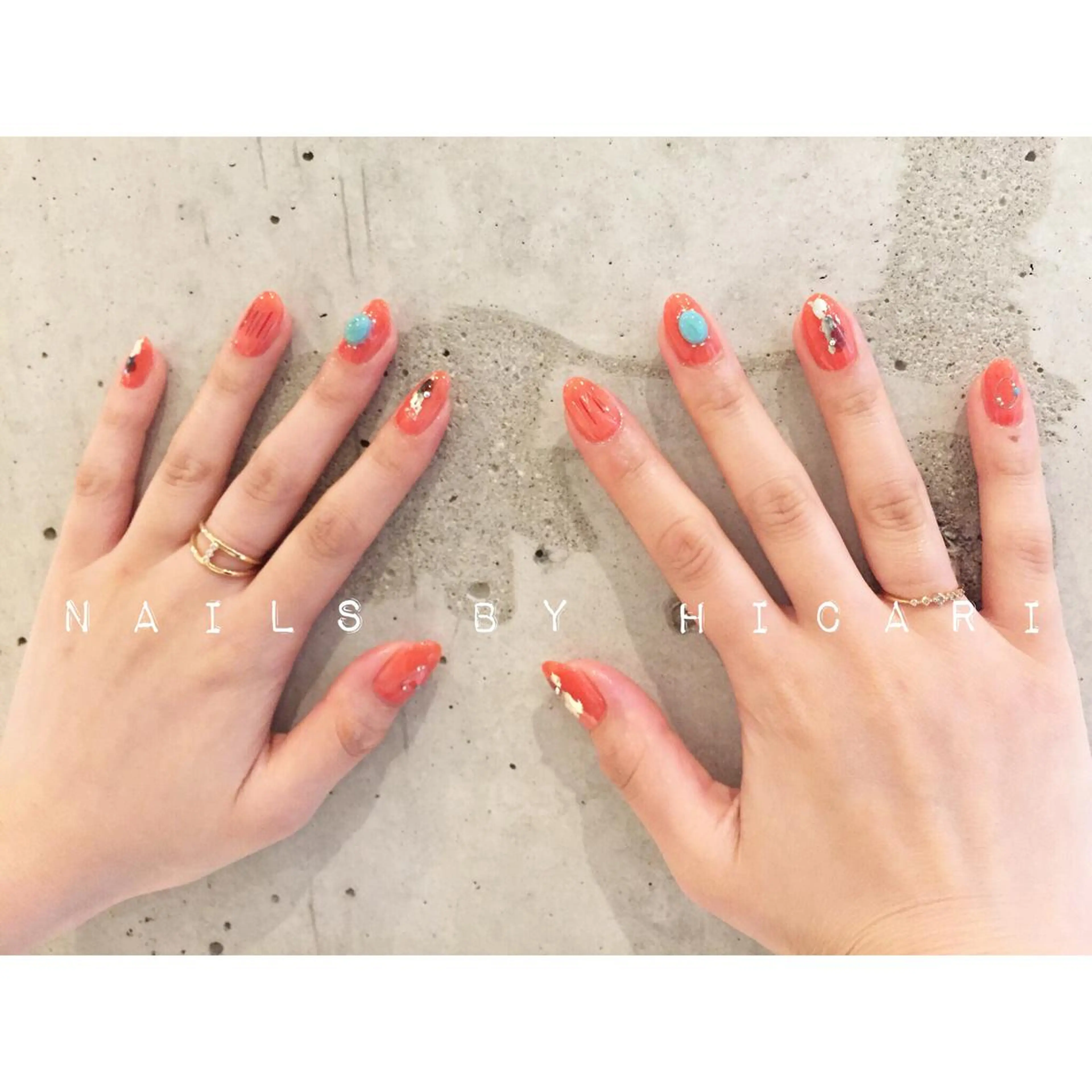 ショート カラー ネイル マツエク・マツパ ジェルネイル ニュアンスネイル パラジェル illum hicariのネイルデザイン