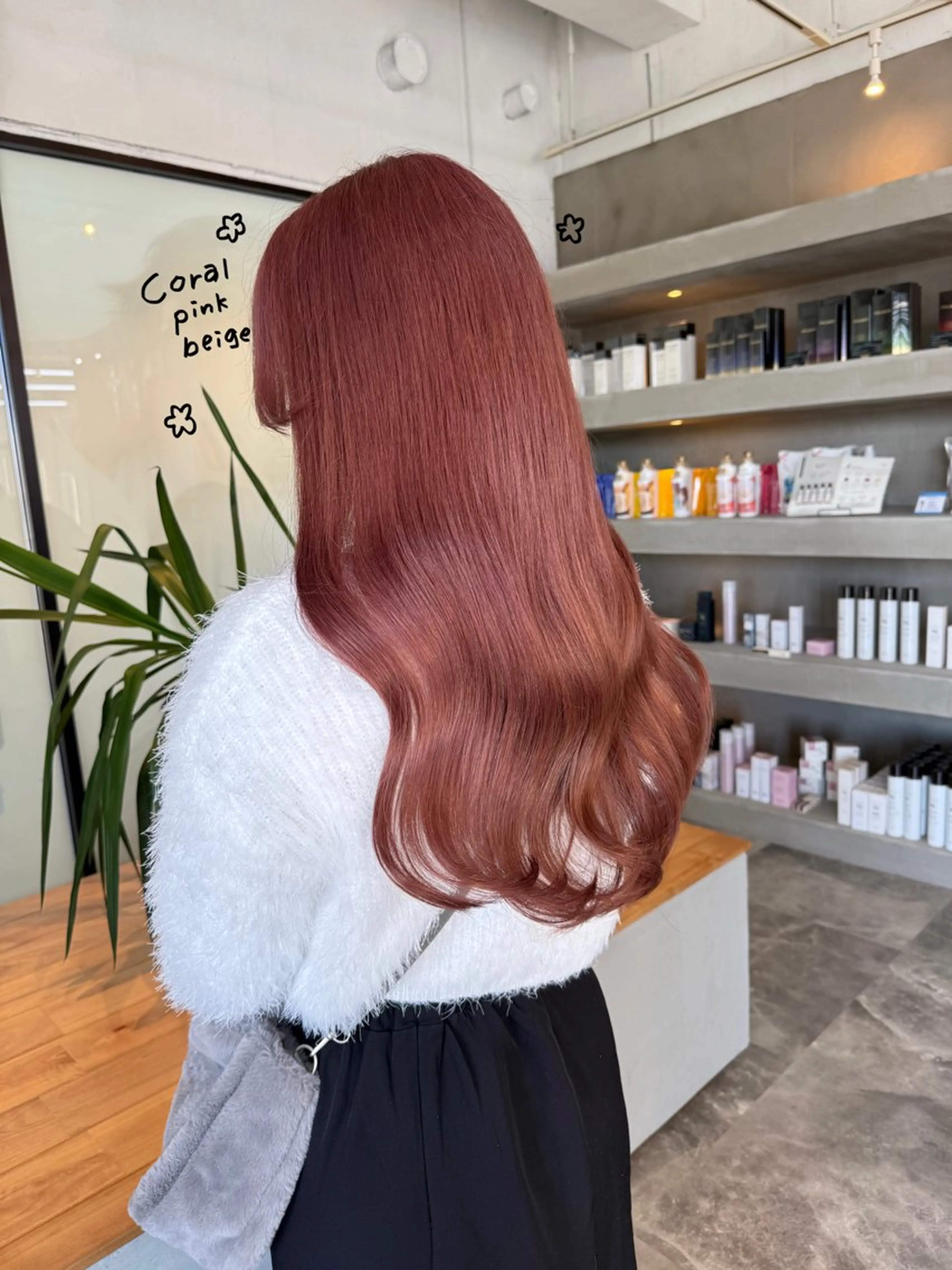 ロング カラー カット ヘアカラー 韓国ヘア特化 💟 ララア 💟のヘアスタイル