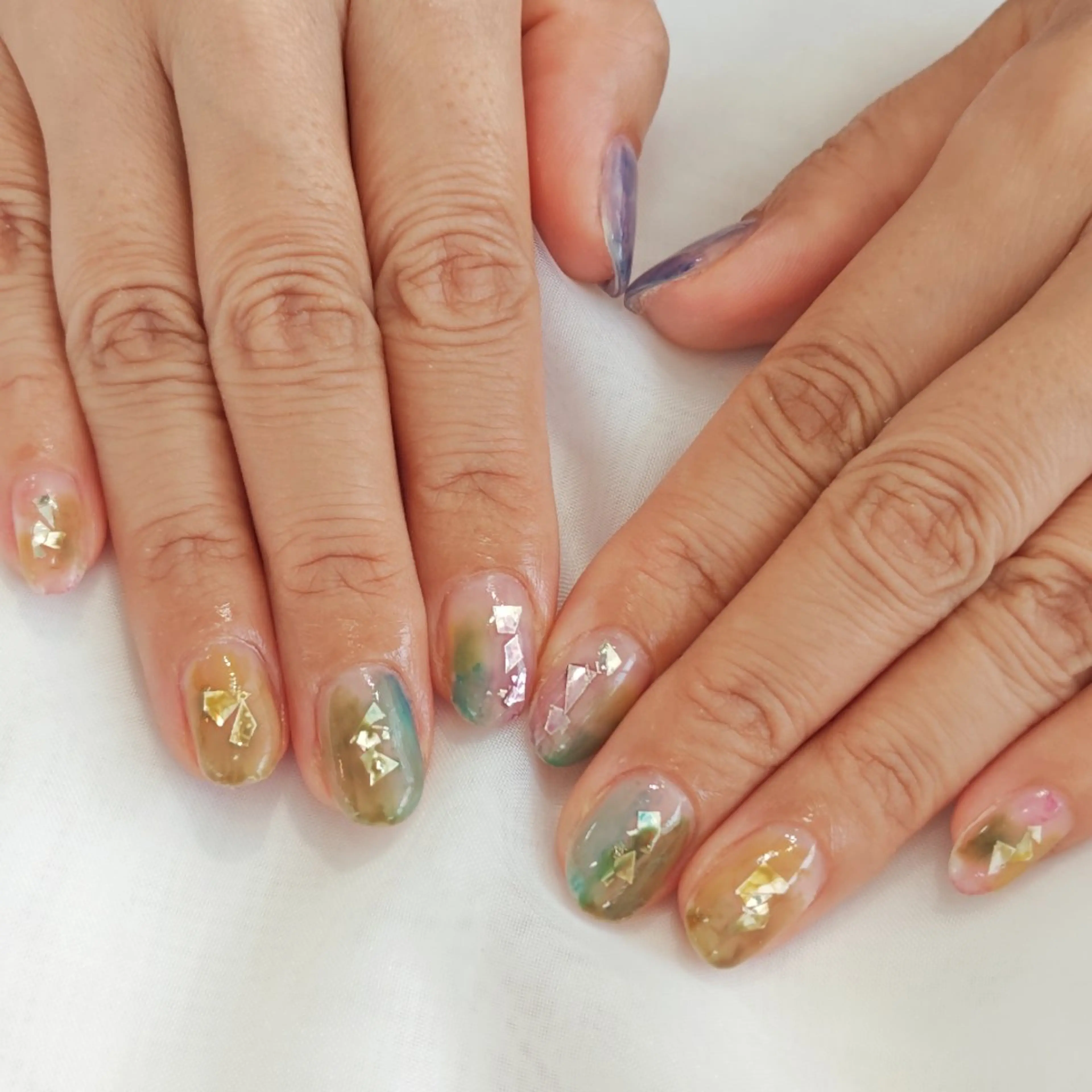 ネイル ニュアンスネイル 夏ネイル ハンドネイル felicita服部店所属・felicita fumi♡のネイルデザイン