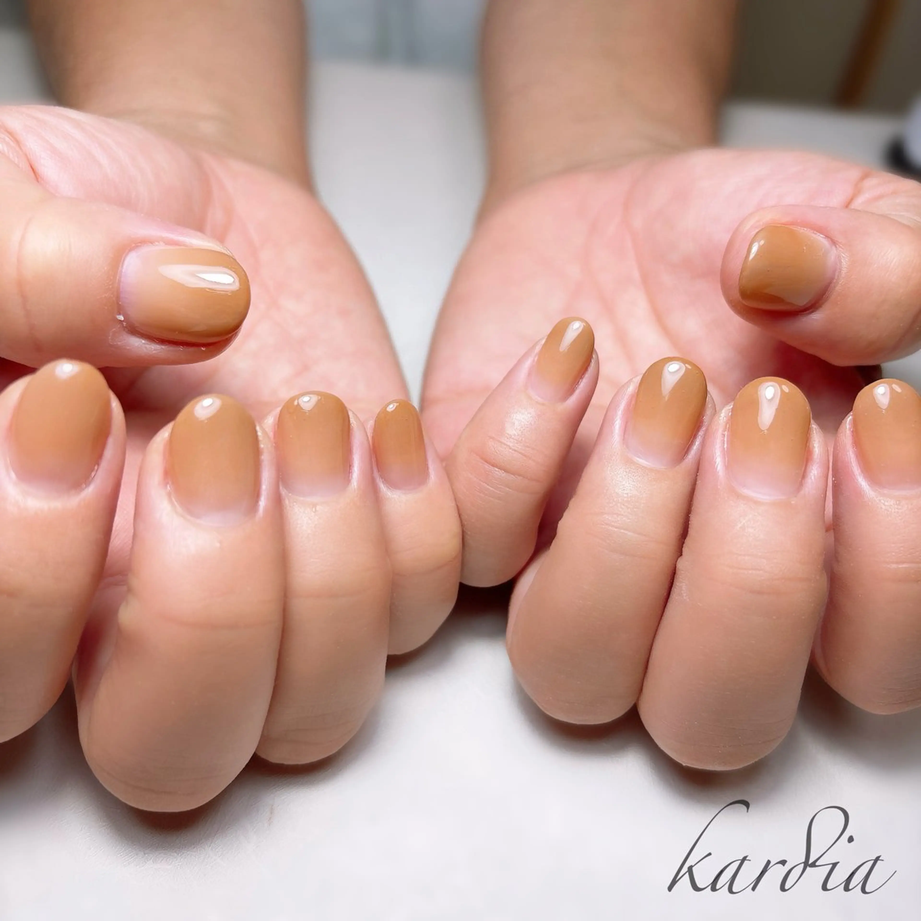 ネイル ハンドネイル καρδιά -ｶﾙﾃﾞｨｱ-のネイルデザイン