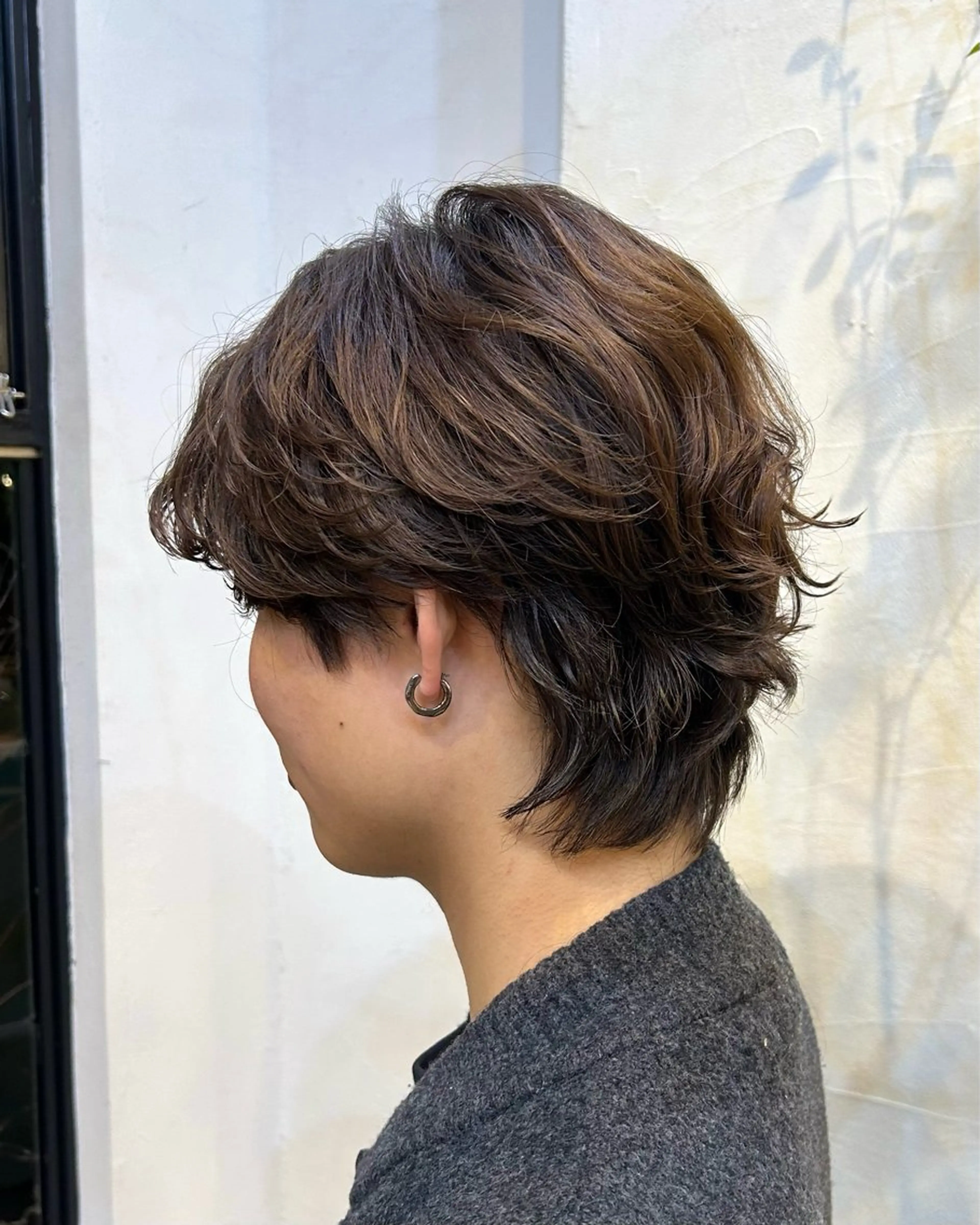 パーマ メンズ 松尾海奈 /ショートカットのヘアスタイル