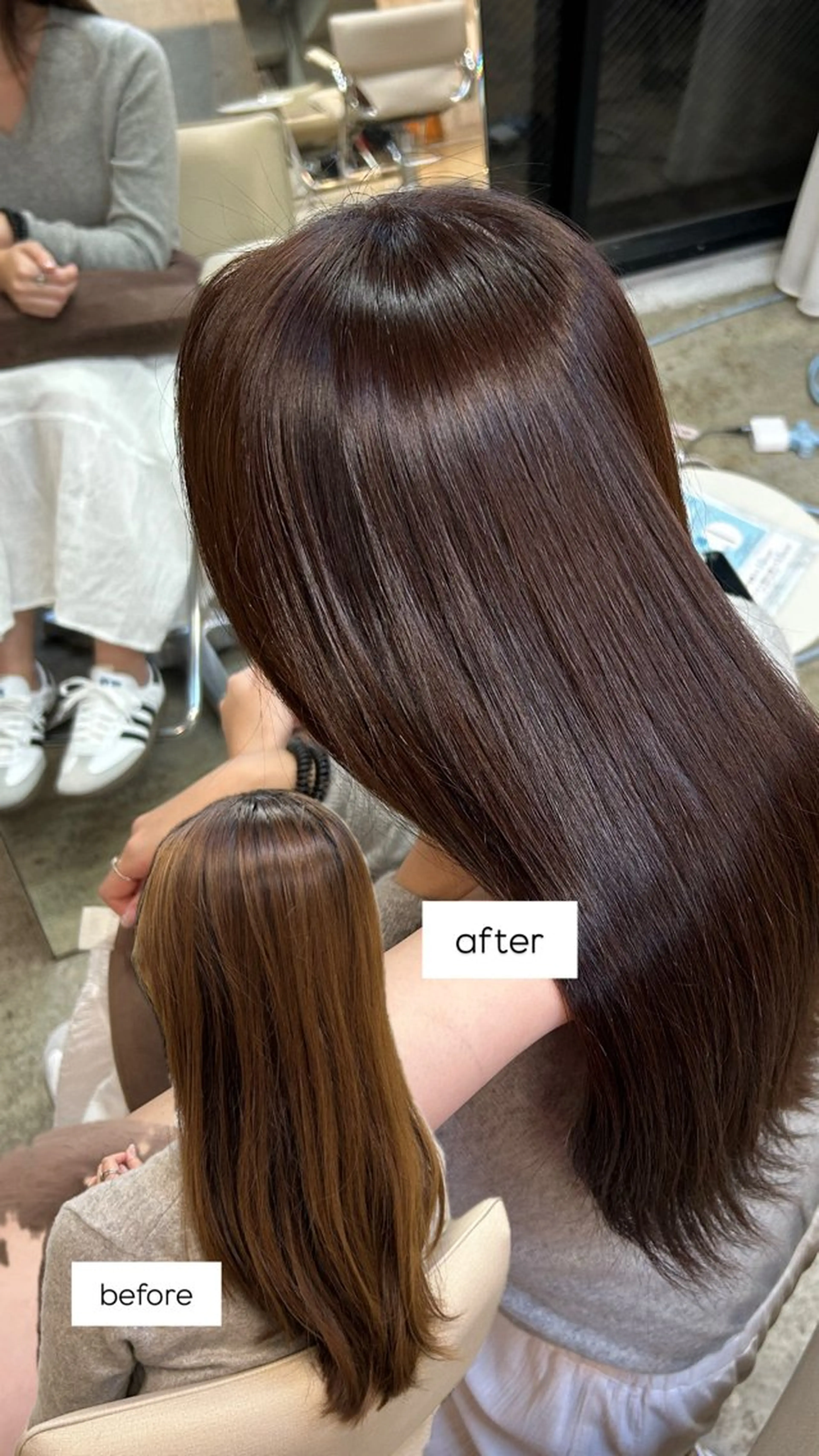 ミディアム カラー ヘアカラー ANLY.meijijingumae所属・暗髪カラー/ 透明感カラー/真菜のヘアスタイル