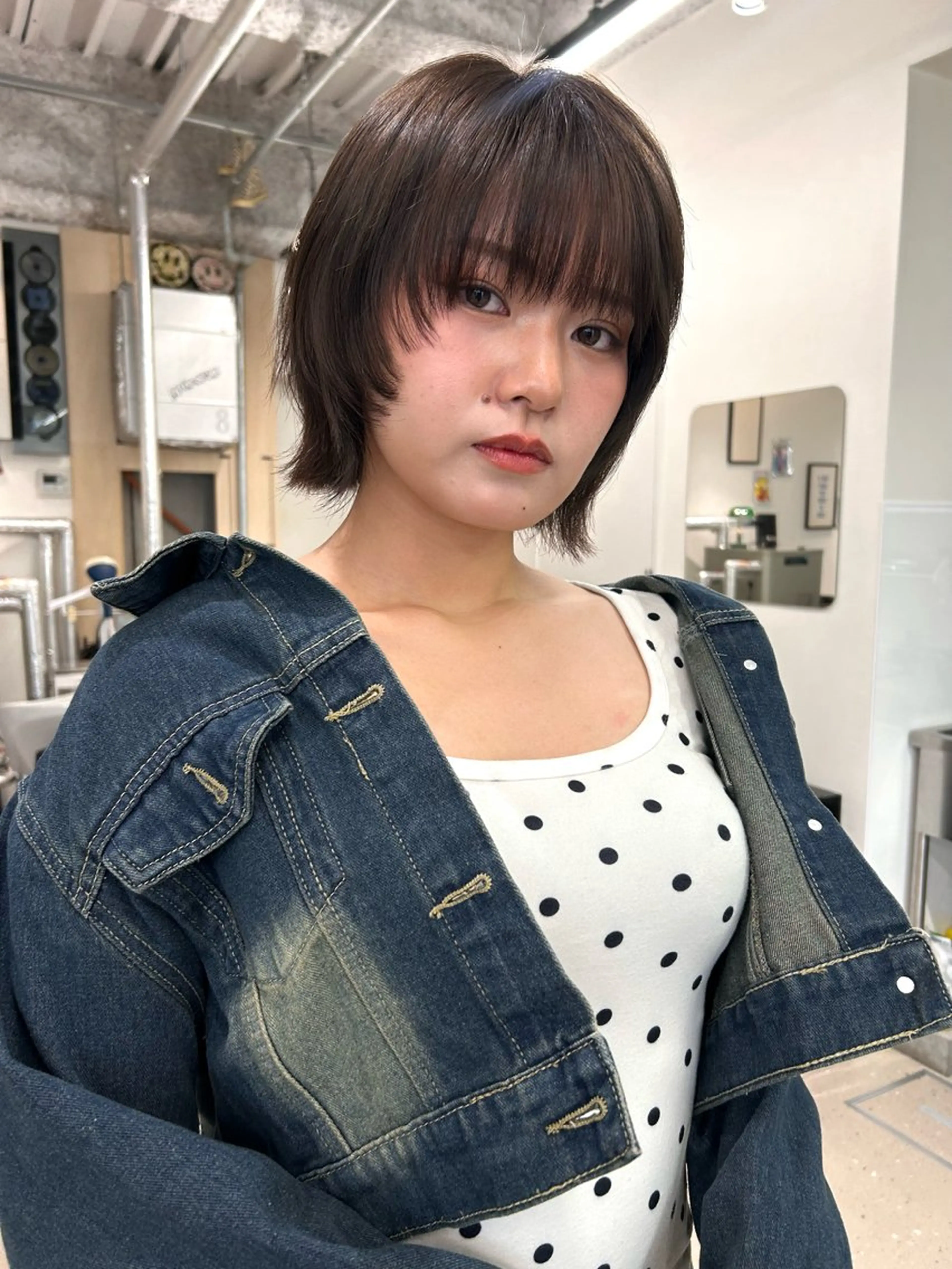 ショート カット ヘアカラー レイヤー・ボブカット ／もえまる🌻のヘアスタイル