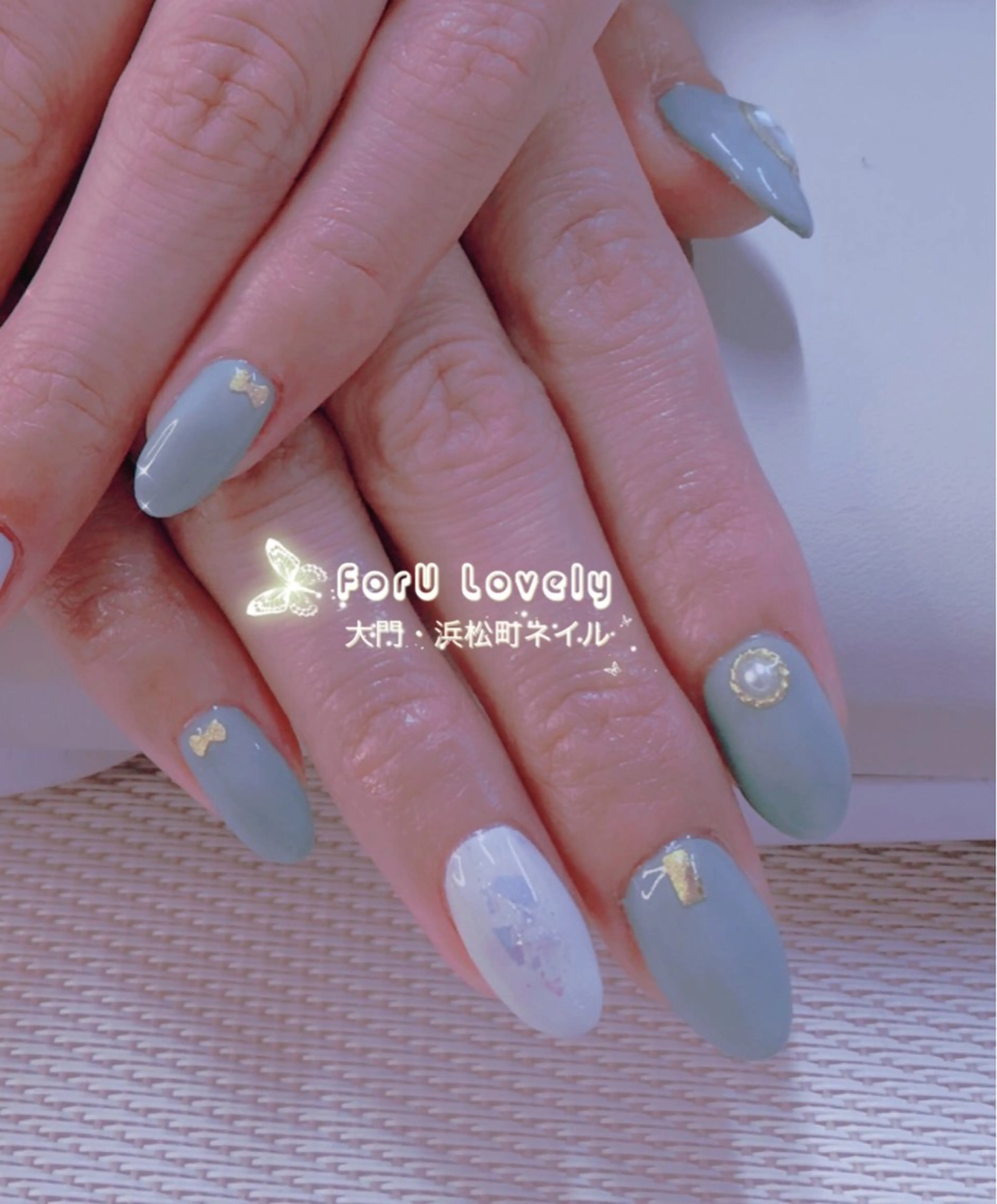 ネイル フレンチネイル ガラスフレンチ ピンク スカルプネイル 大門浜松町 ネイルのネイルデザイン