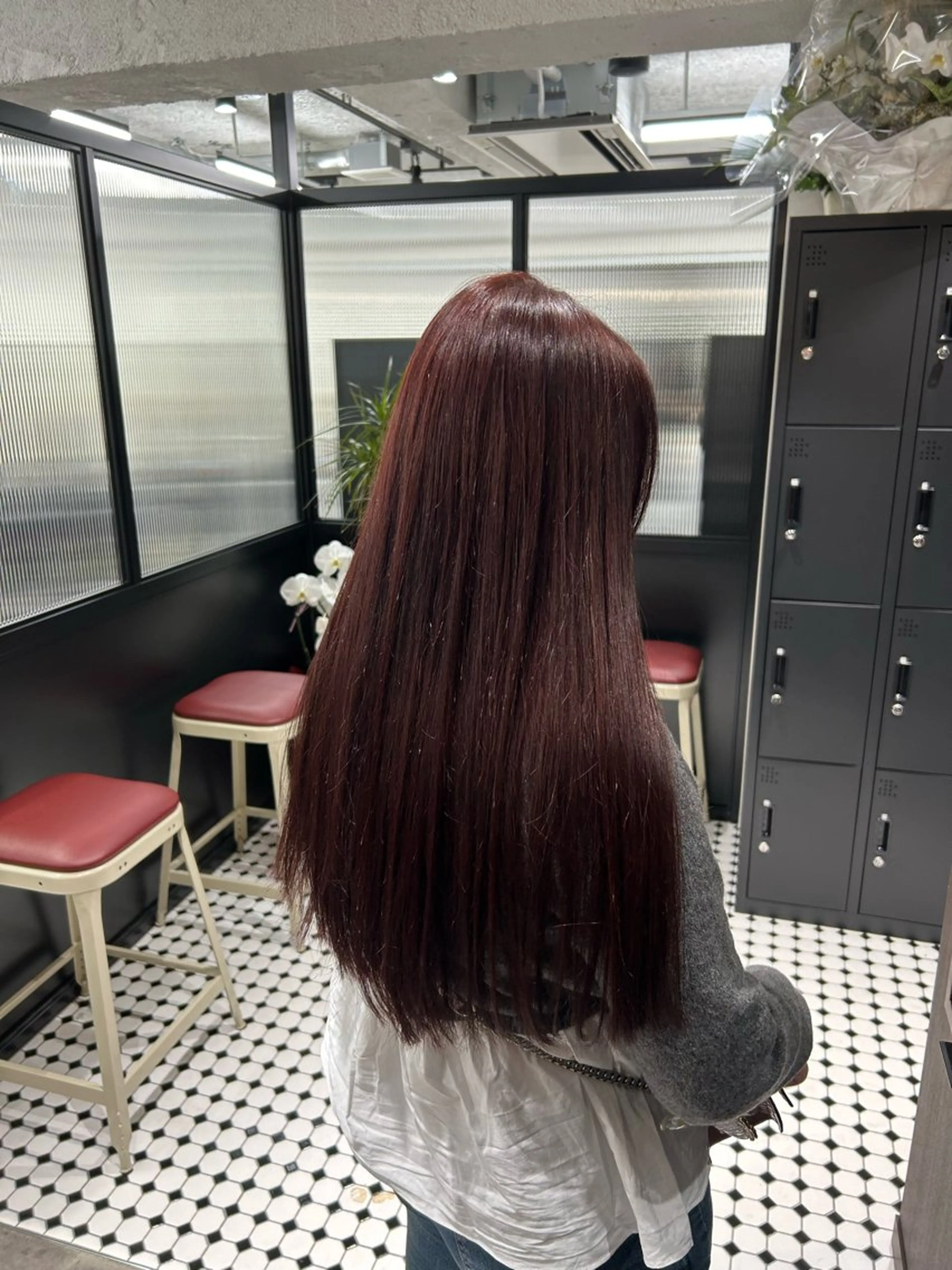 ロング カラー ヘアカラー トリートメント ヘアセット 韓国/トレンド レイヤー【101】のヘアスタイル