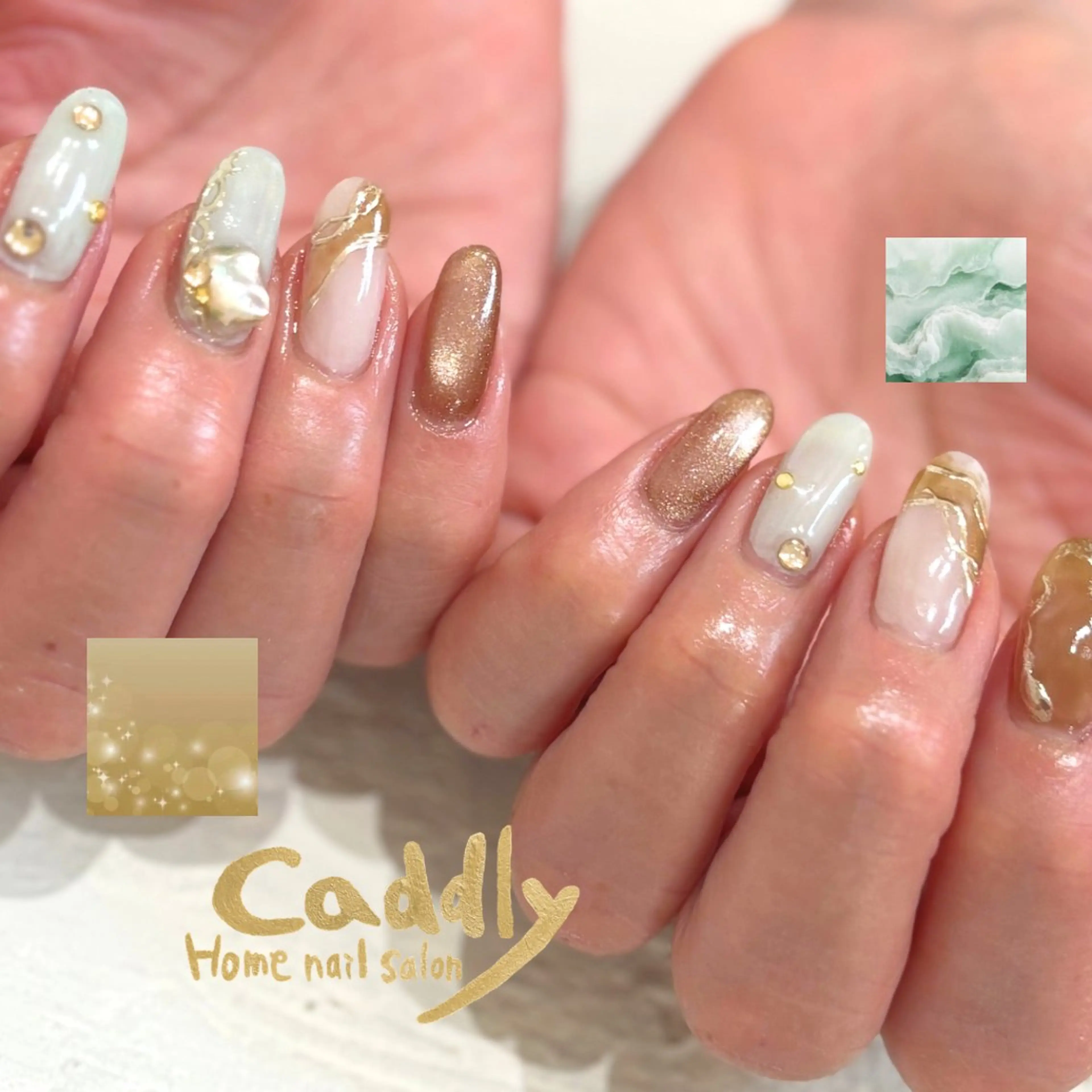 ネイル ハンドネイル caddly naoのネイルデザイン