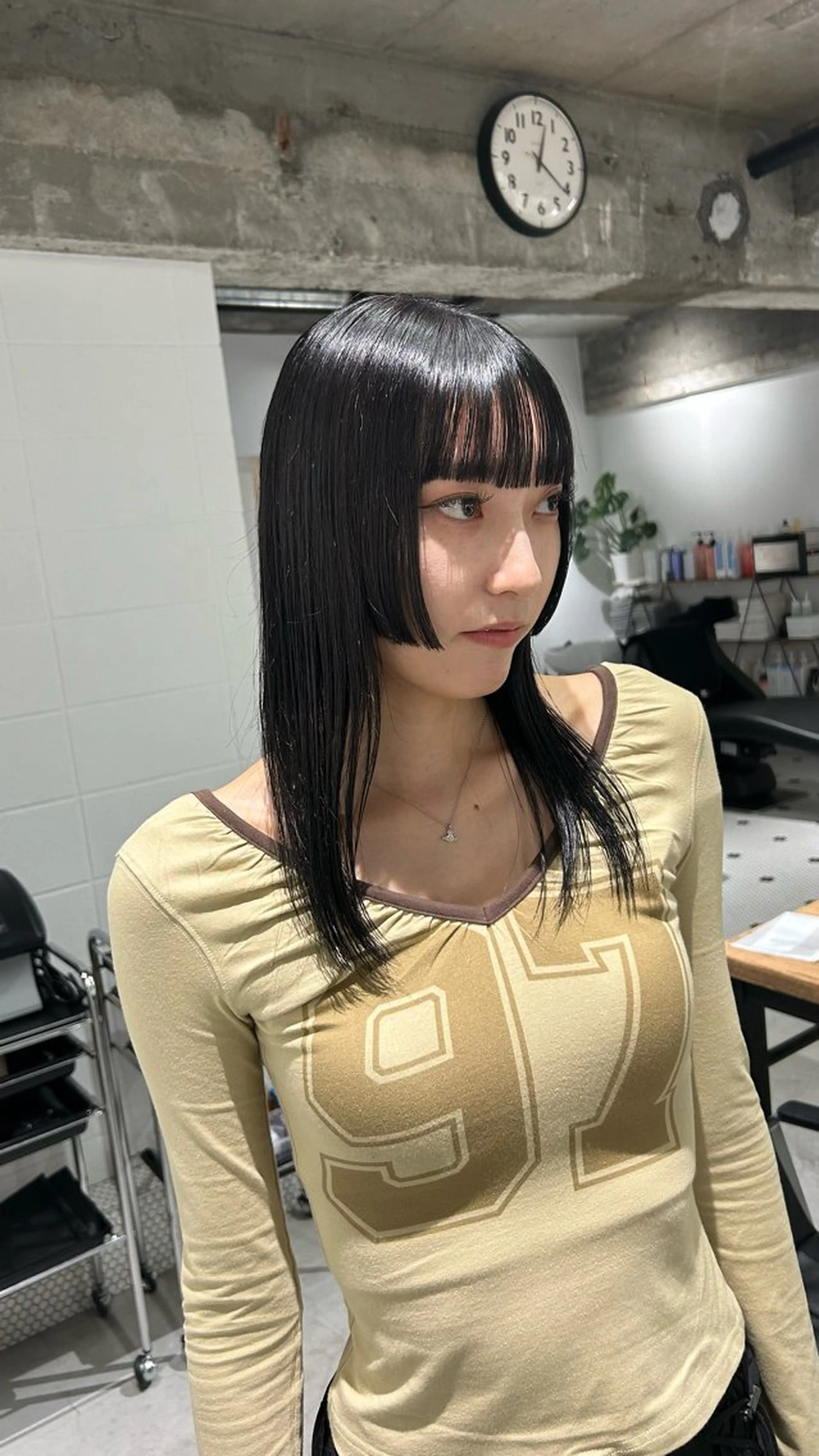 セミロング 顔周りカット 姫カット 🪐メンズモデル募集 | オカモトノア🪐のヘアスタイル