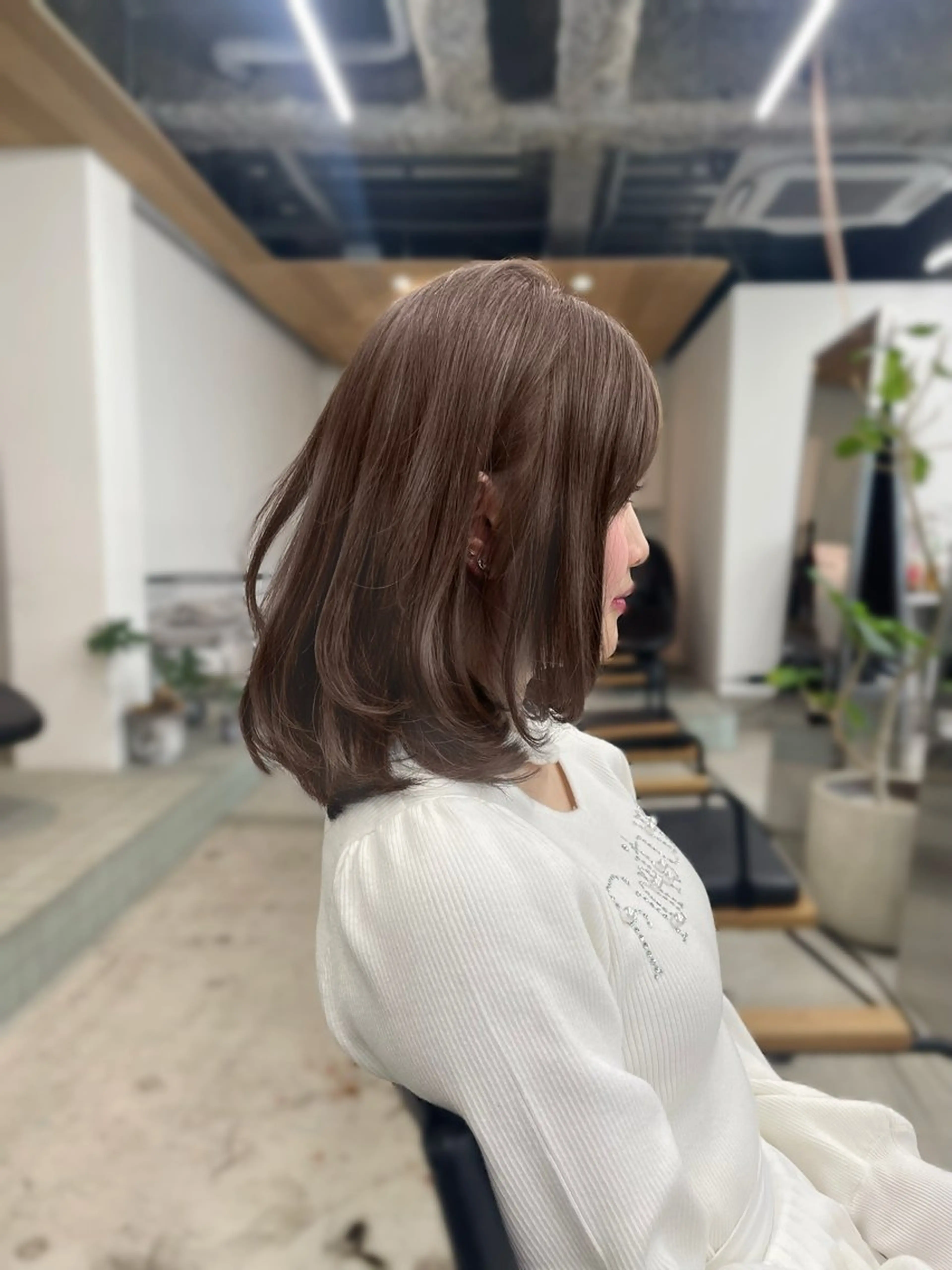 ミディアム カラー 髪質改善 レイヤーカット トリートメント カット ヘアカラー トリートメント 🩵新宿/レイヤー/ 髪質改善🩵馬場叶林のヘアスタイル
