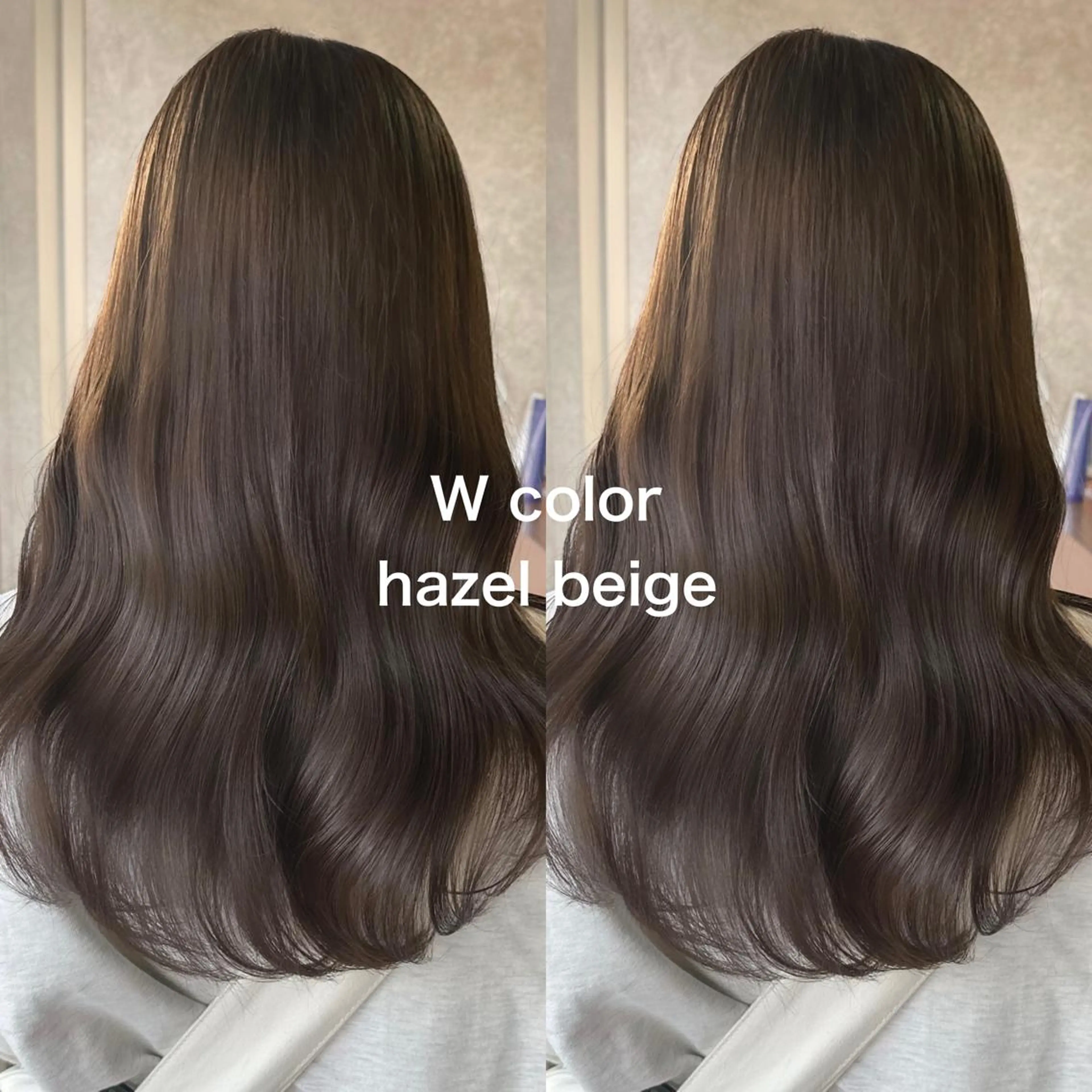 ロング カラー ベージュカラー ブリーチ ヘーゼル ブリーチなしカラー ヘアカラー トリートメント 高橋 みく/ minim 暖色のヘアスタイル