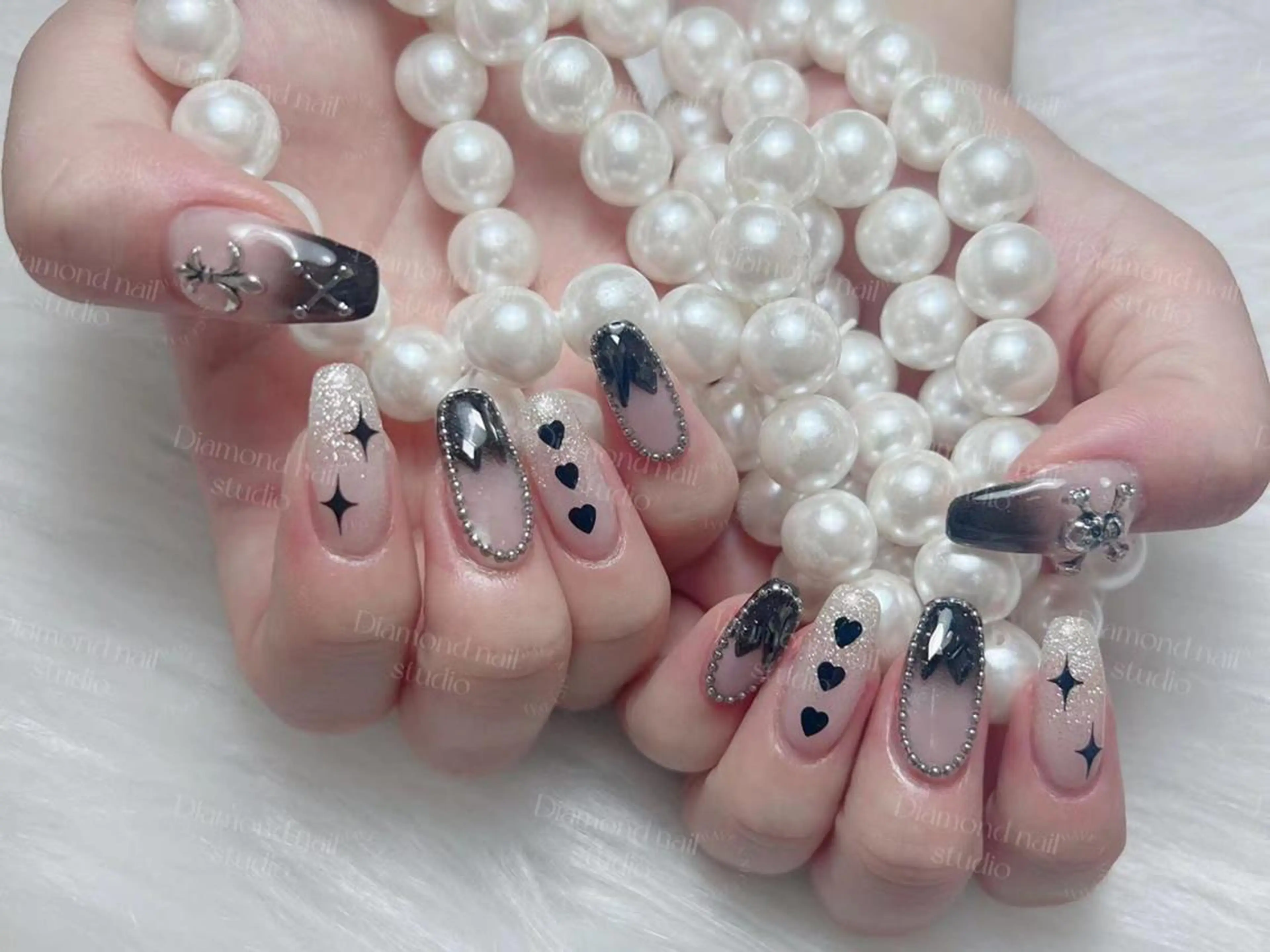 ネイル 持ち込み ハンドネイル DIAMOND 💦のネイルデザイン