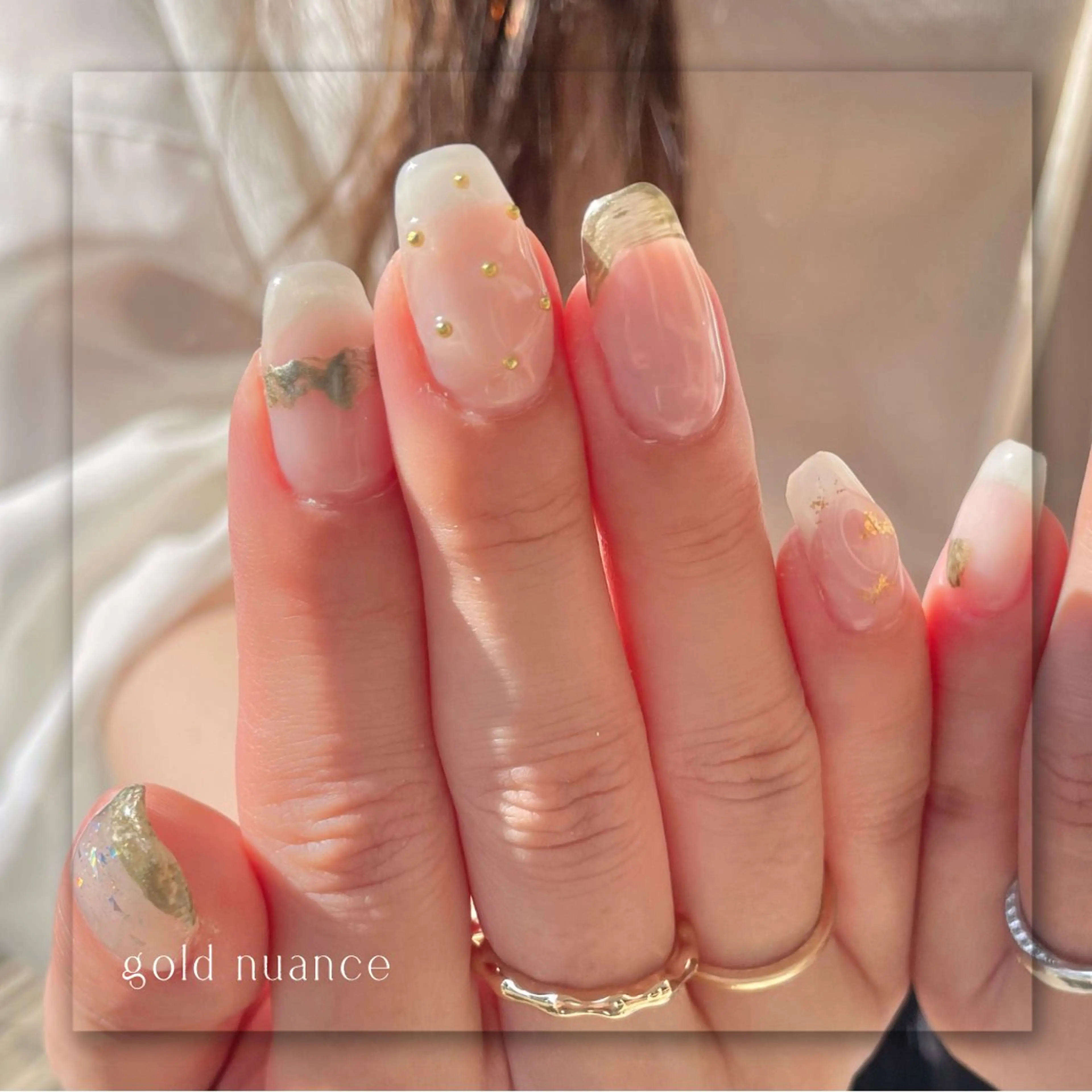 ネイル フラワーネイル フレンチネイル グラデーション マグネットネイル ニュアンスネイル Seemly 千田町店所属・フラワーパラジェル 🌸シームリーエミのネイルデザイン