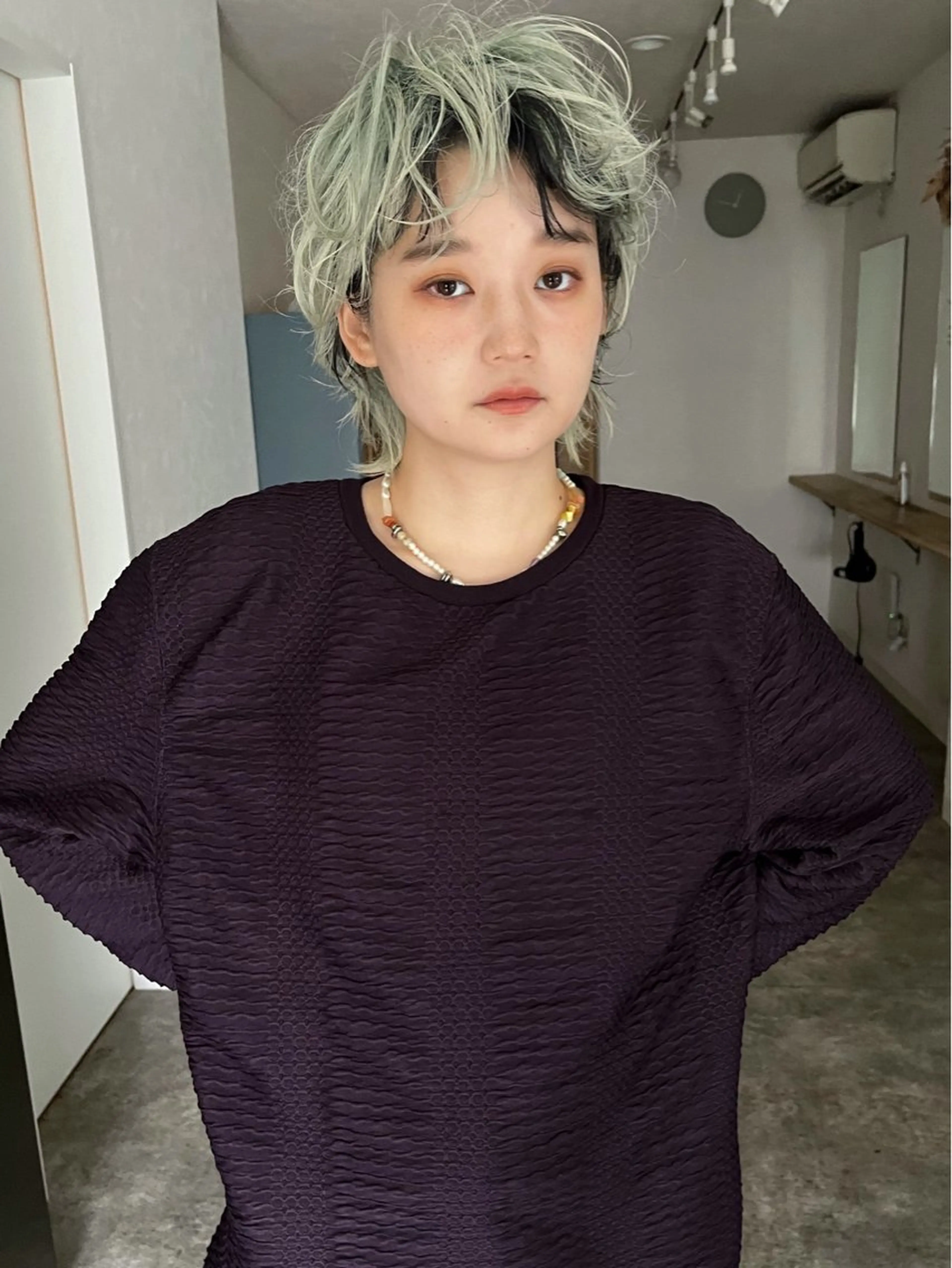 🌿うる艶×高発色🌸インナーブリーチ＋インナーカラー＋全体カラー＋2stepトリートメントの写真