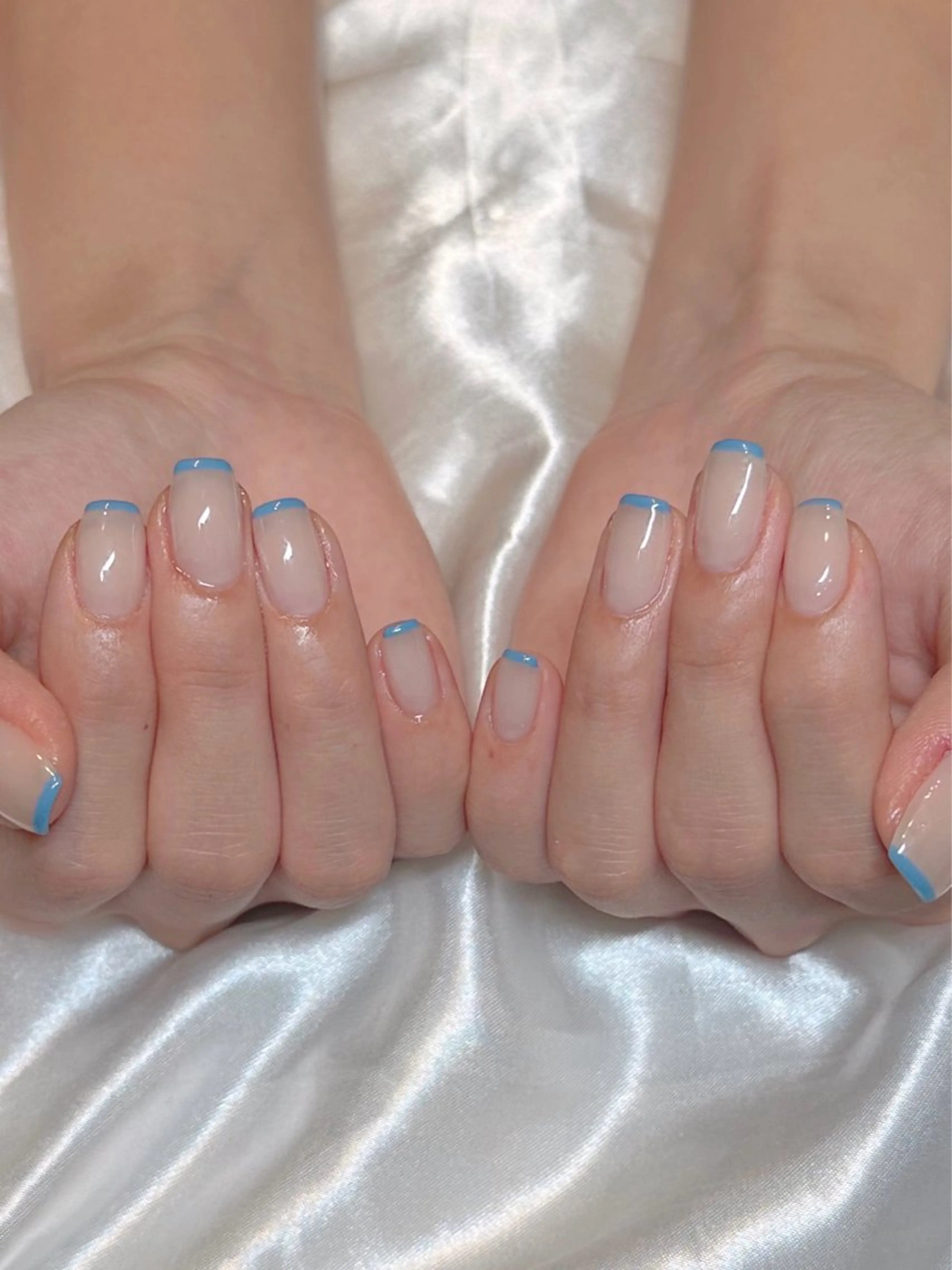 ネイル フラッシュネイル フレンチネイル マグネットネイル ニュアンスネイル シンプルネイル ハンドネイル at Nailのネイルデザイン