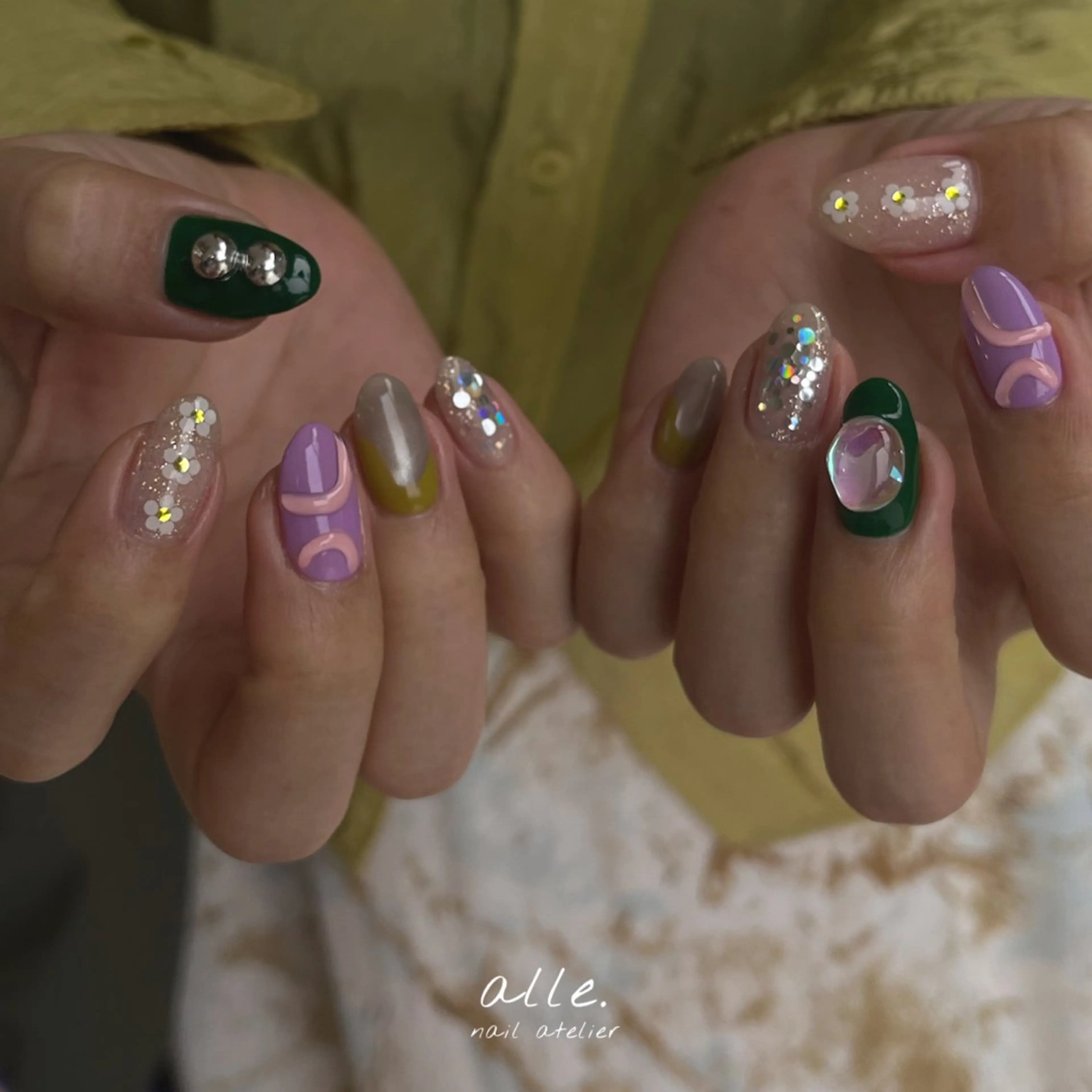 ネイル ハンドネイル atelier alle.のネイルデザイン