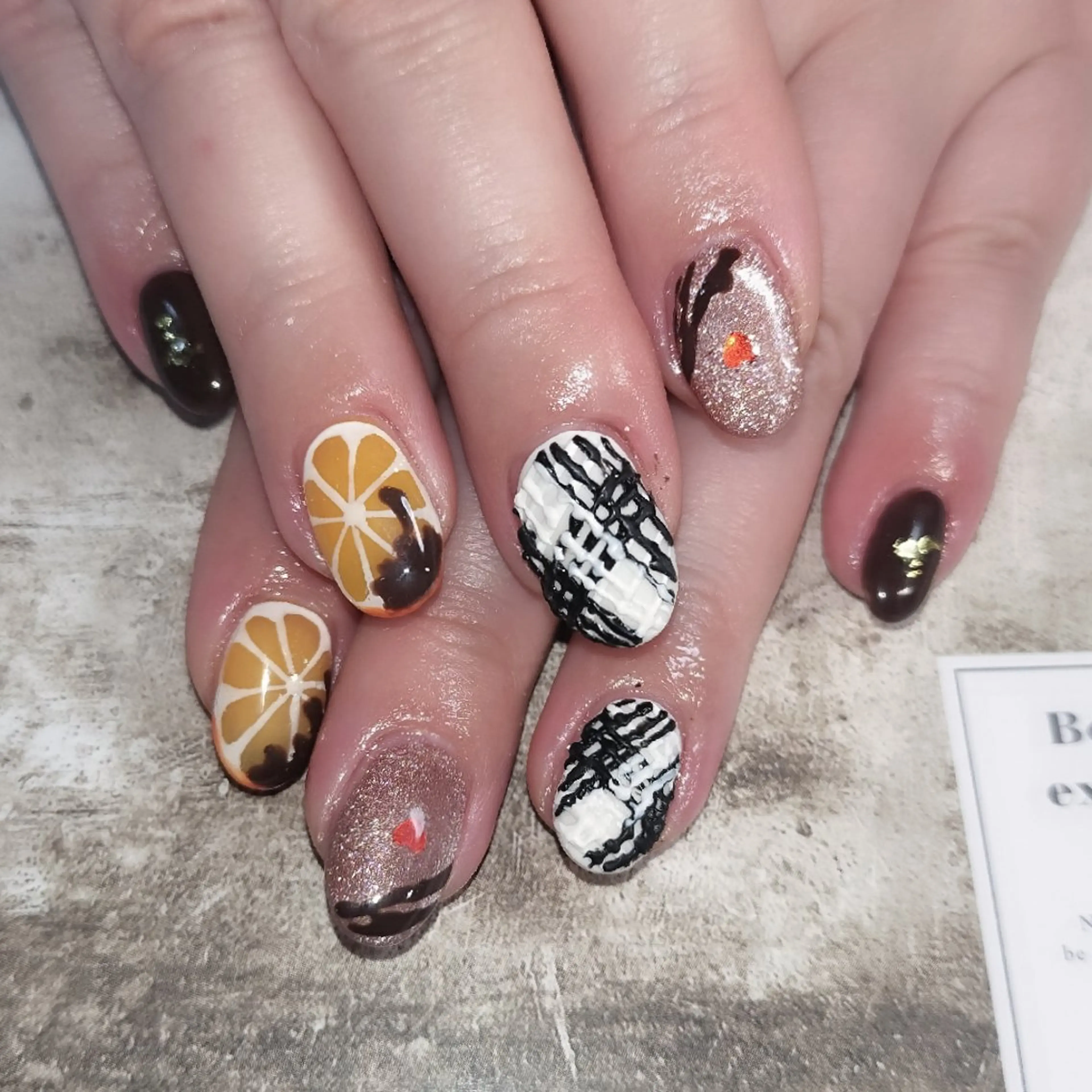 ネイル ハンドネイル フットネイル Nail leef《リーフ》所属・kahosan 𓆉のネイルデザイン