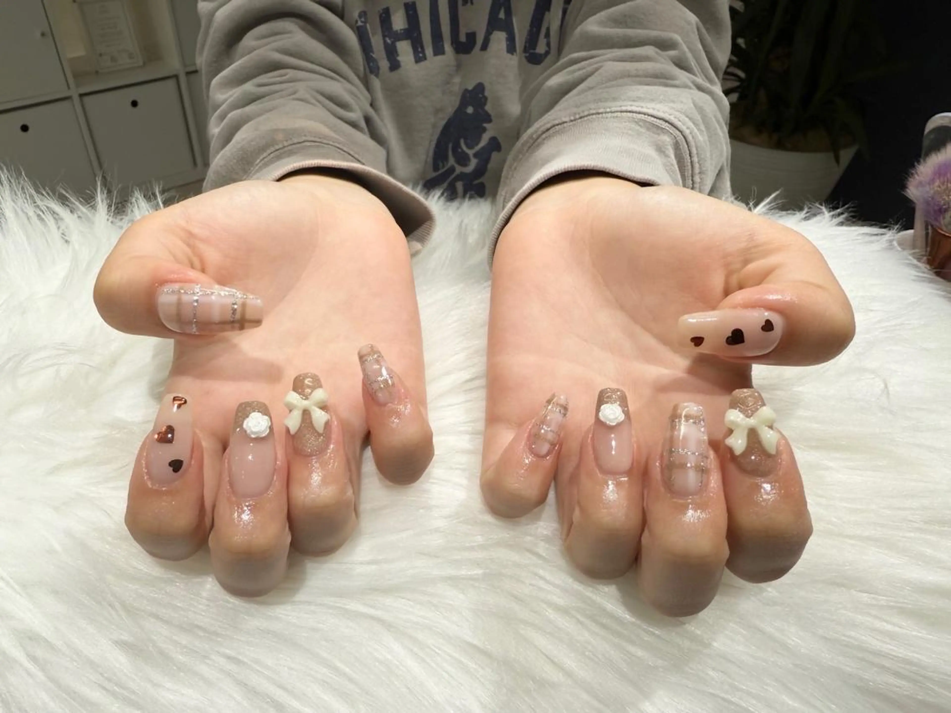 ネイル ブラウン ハンドネイル Nail Salon Lindaのネイルデザイン