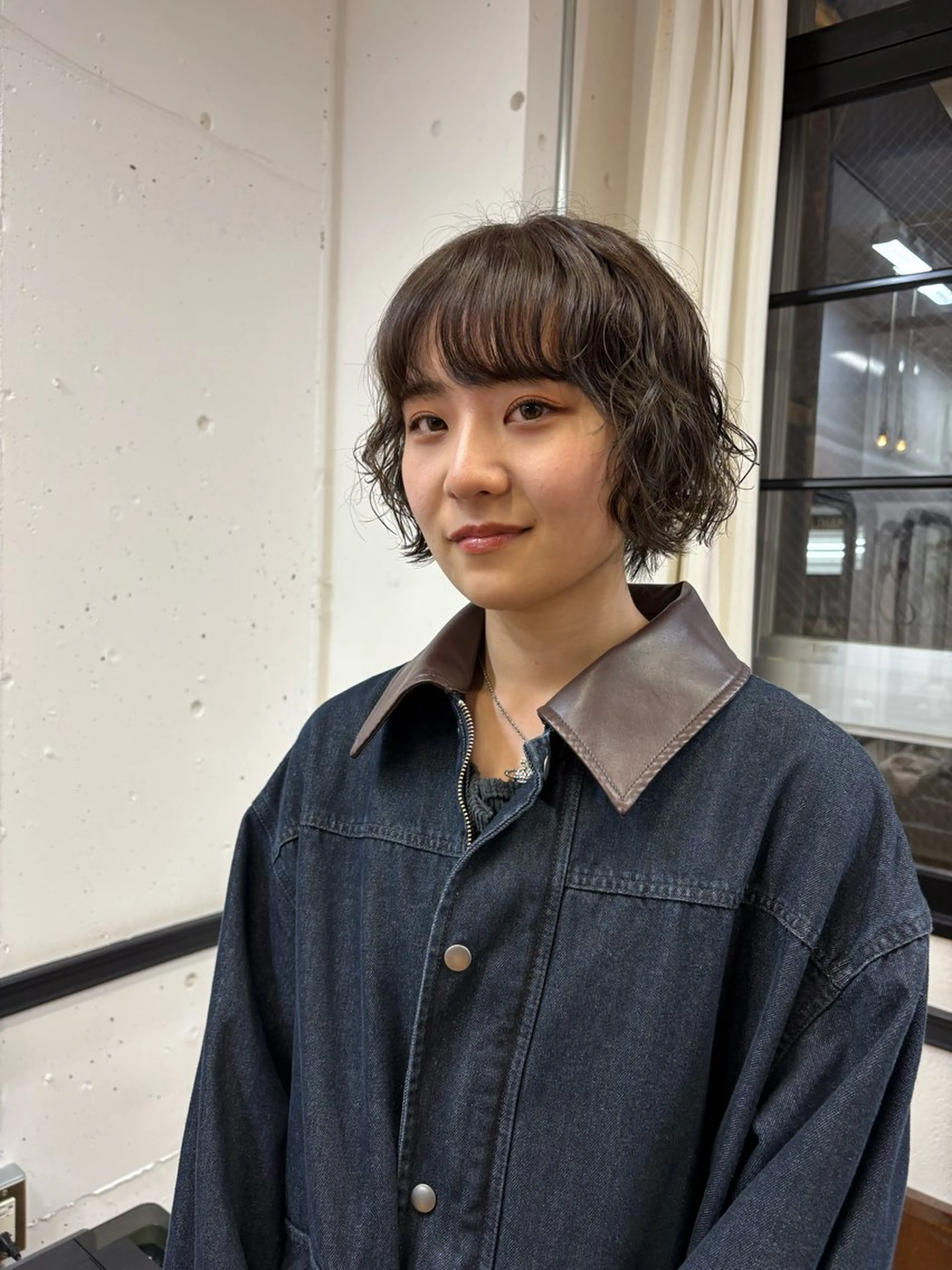 ショート パーマ ストレートパーマ パーマ イノウエタケノリ /カット/パーマのヘアスタイル