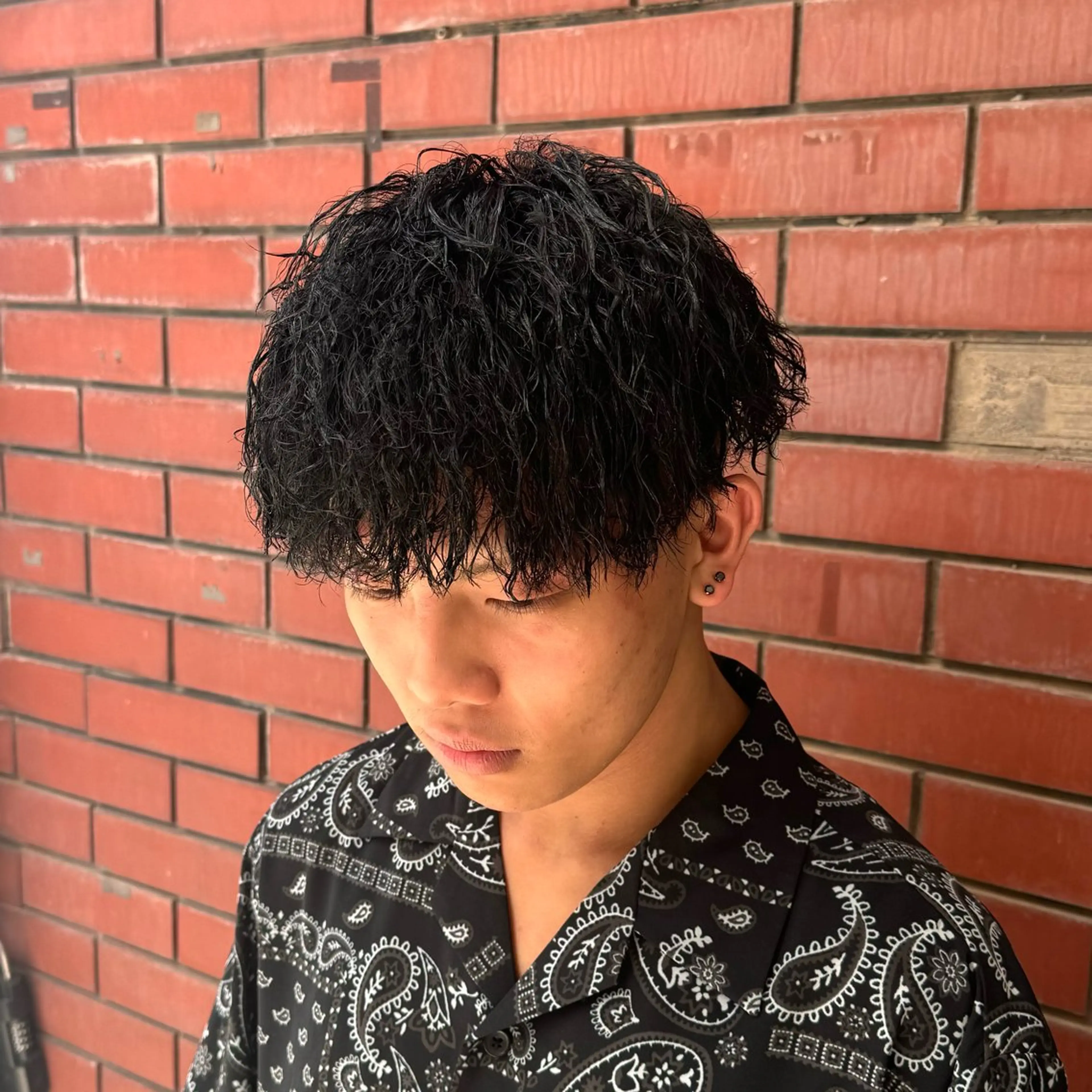 ショート メンズ メンズパーマ メンズツイストパーマ ツイストパーマ カット パーマ 柏メンズカットパーマ NO.1タイチのヘアスタイル