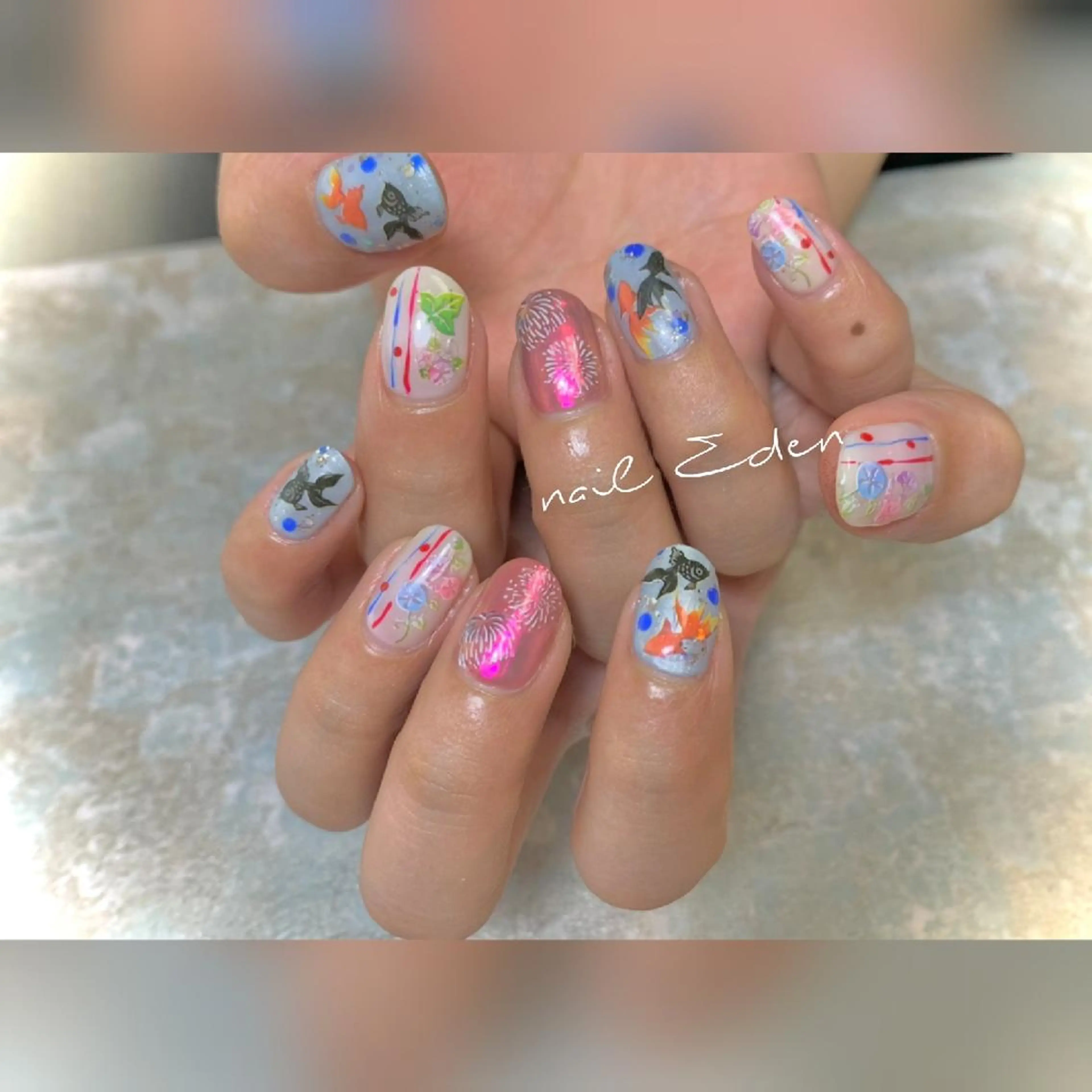 ネイル 持ち込み ハンドネイル ハンドケア Eden　private nail saron所属・Eden ♾️のネイルデザイン
