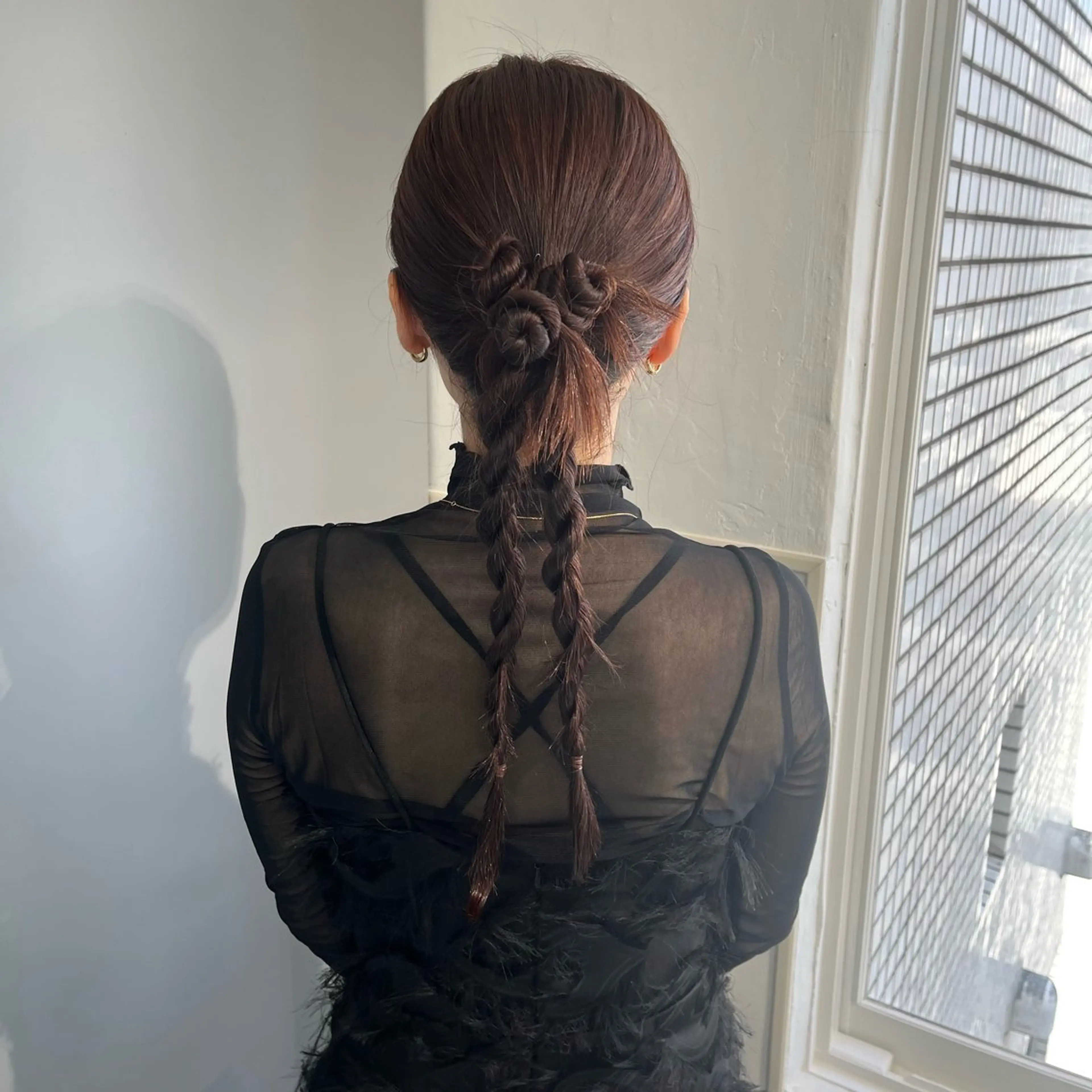 ロング ヘアアレンジ 似合わせカット ねいるとあいの店キュプレ橘通店所属・harua キュプレ/アイリストのマツエク・マツパデザイン