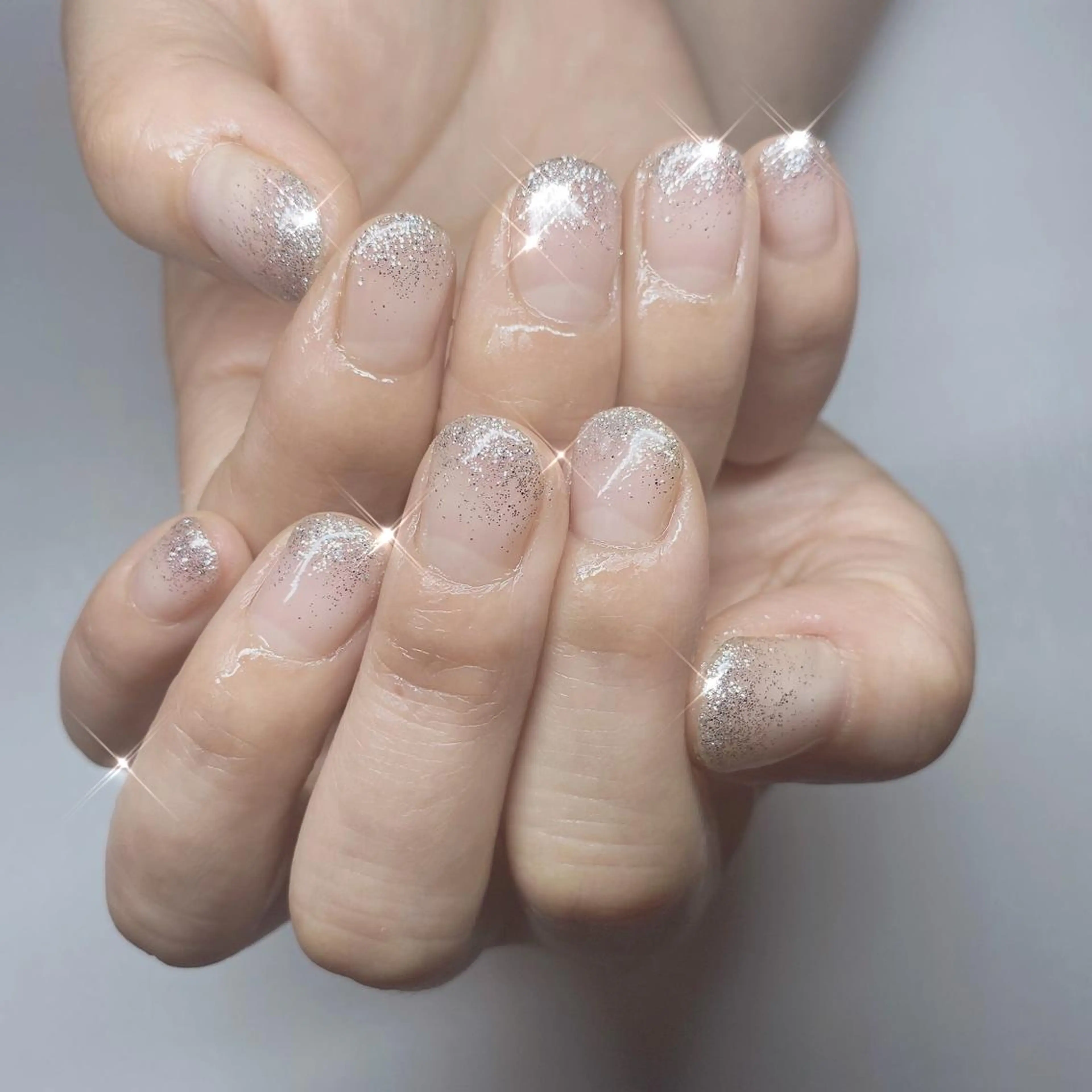 ネイル ラメ(グリッター) ラメグラデーション Heho nailのネイルデザイン