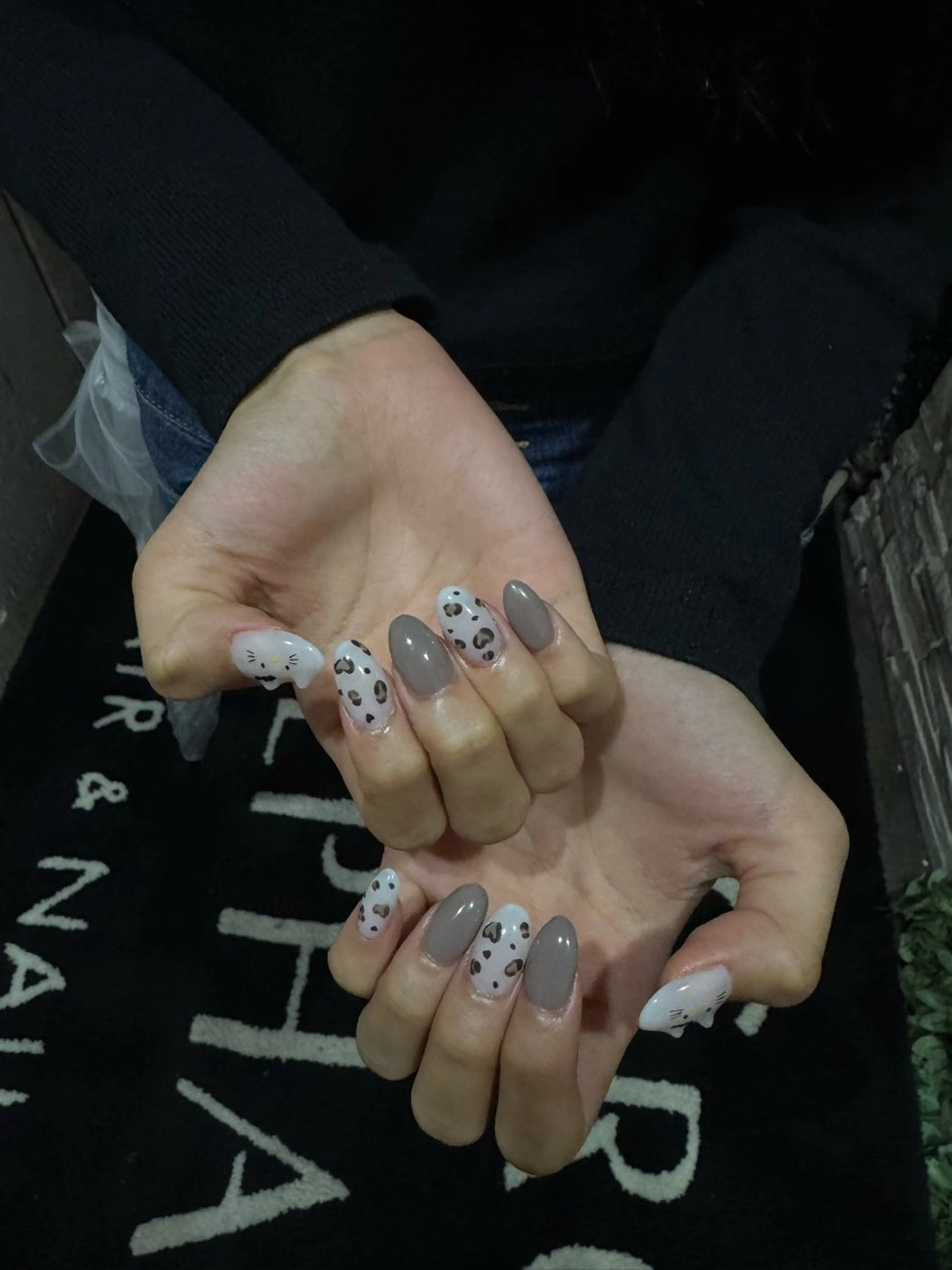 ネイル アニマル柄 ハンドネイル ALPHA. Aya‪no𝜗𝜚のネイルデザイン