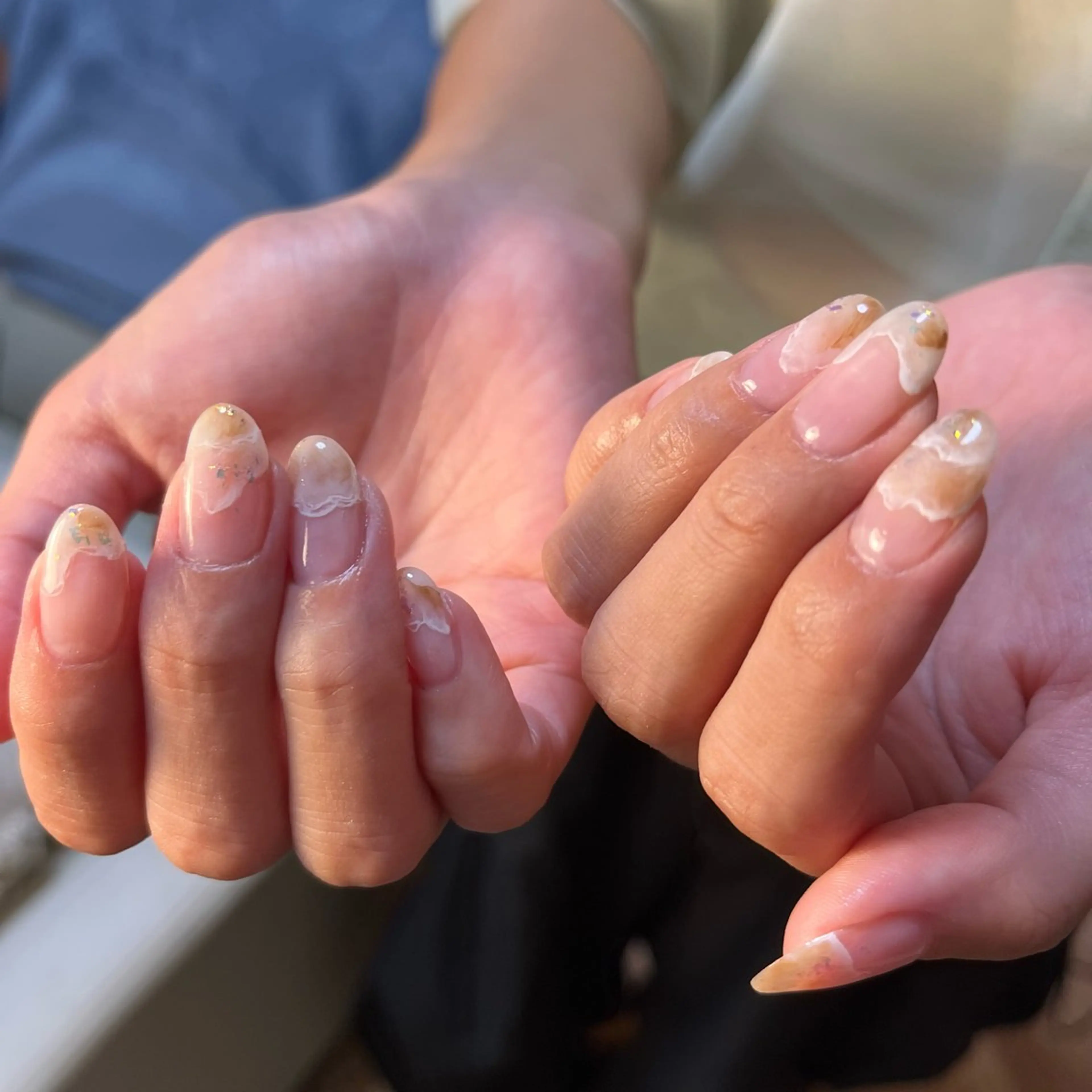 ネイル ハンドネイル Amber21.所属・Nagahama Akariのネイルデザイン