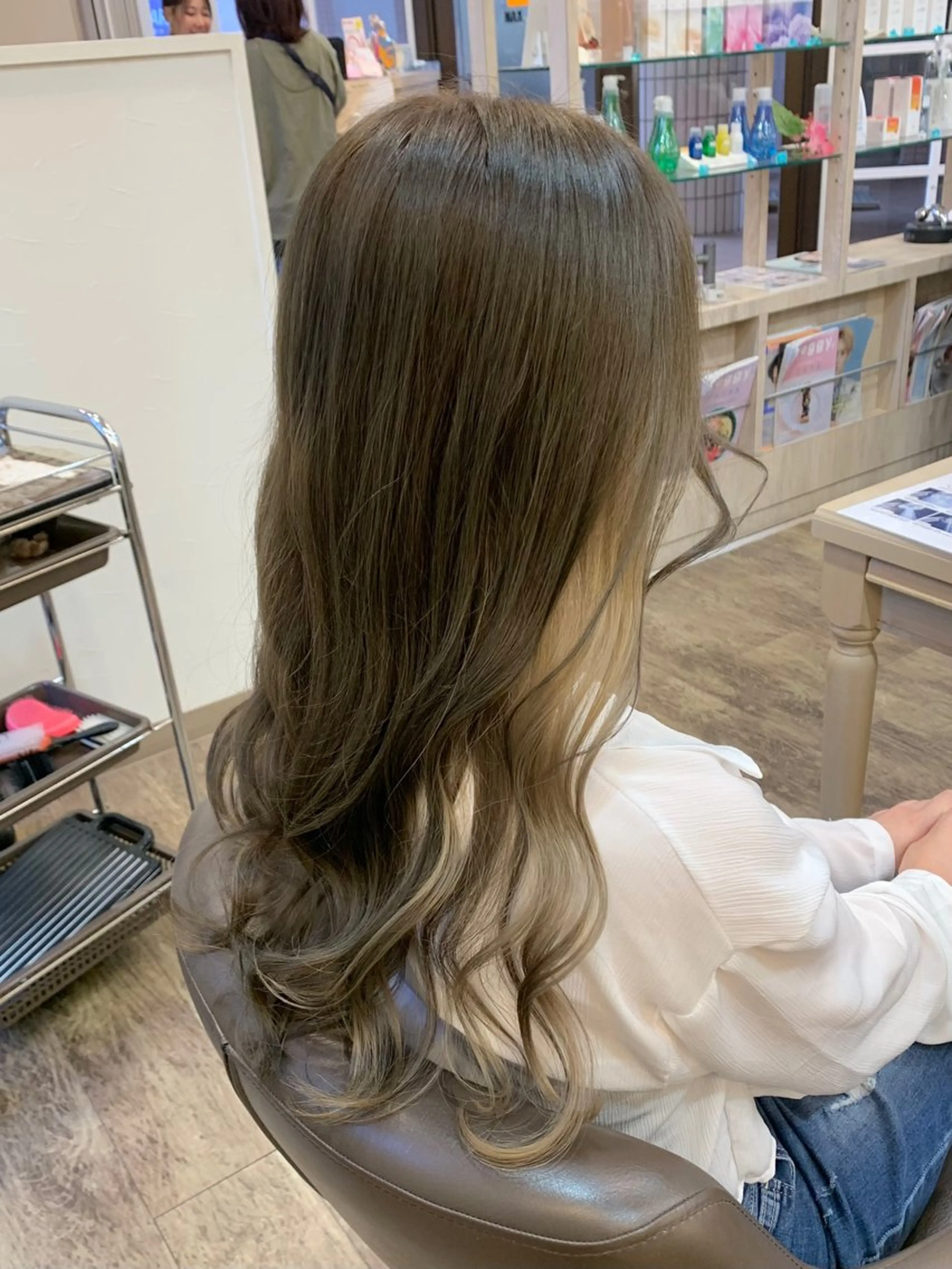 ロング ヘアカラー 福原遼華/小顔ショー ト/髪質改善のヘアスタイル