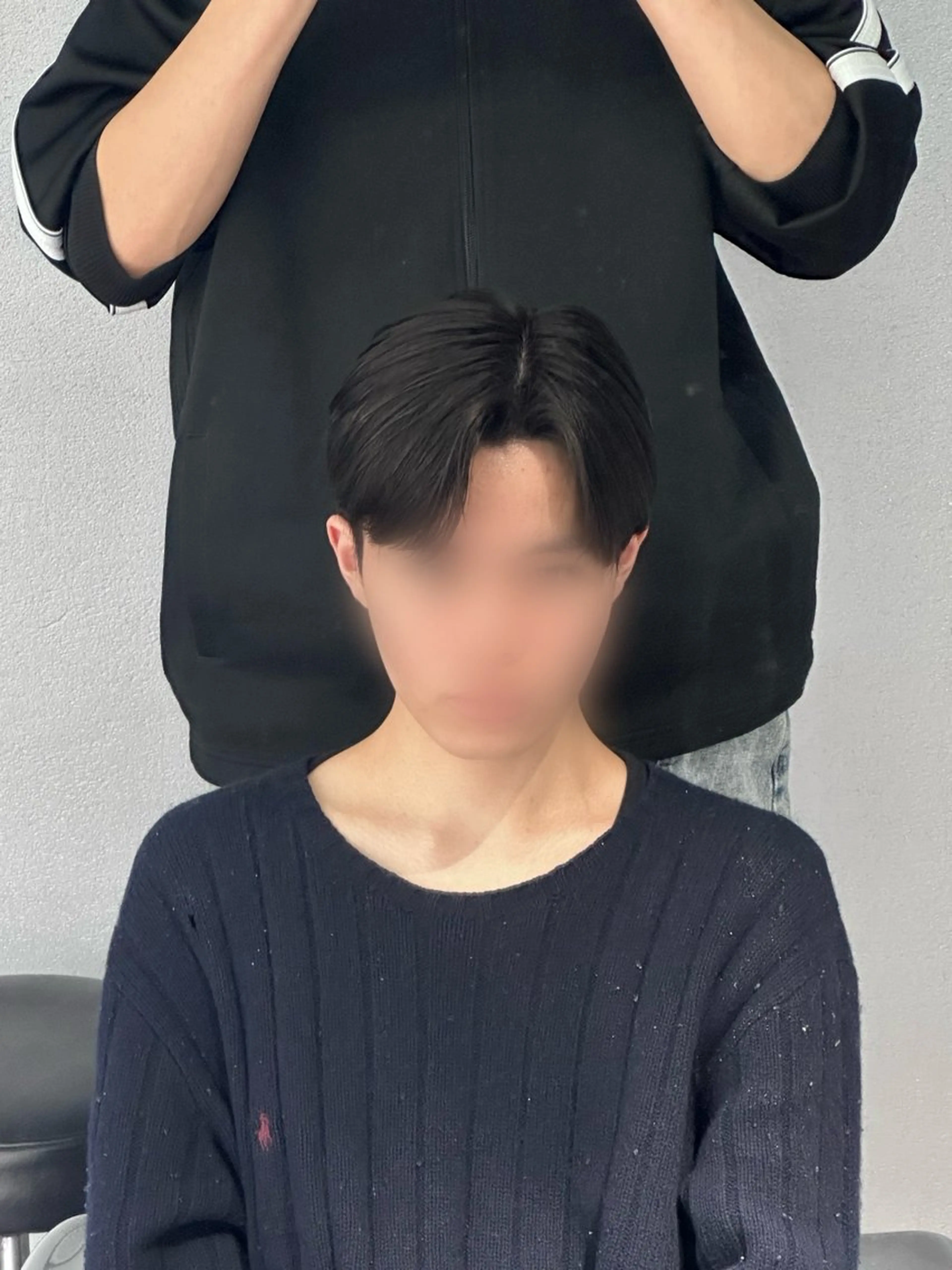 カラー メンズ ダウンパーマ メンズ韓国風 メンズパーマ カット ヘアカラー 梅田/パーマ/ 韓国メンズヘア/ハタのヘアスタイル